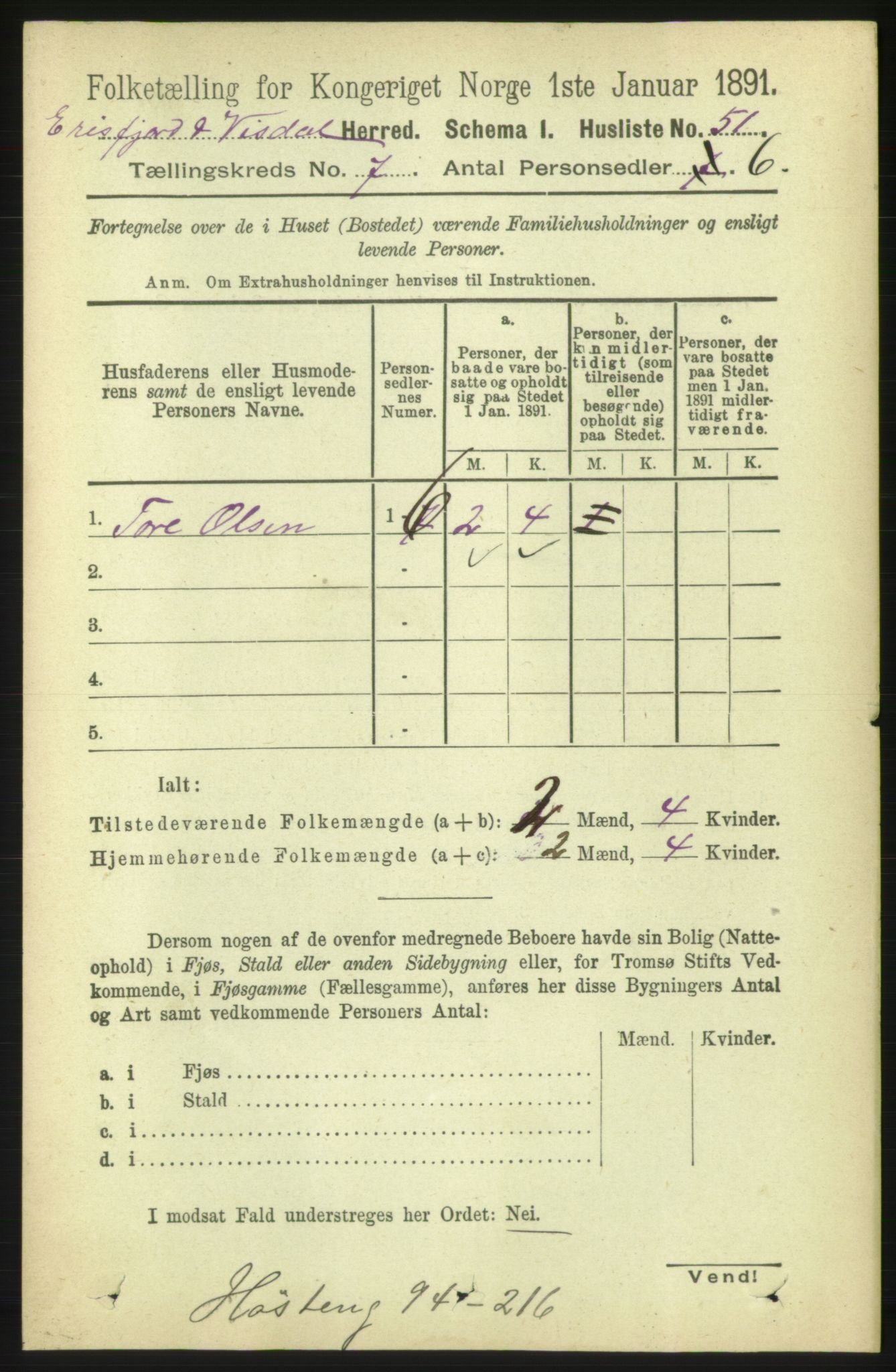 RA, Folketelling 1891 for 1542 Eresfjord og Vistdal herred, 1891, s. 1965