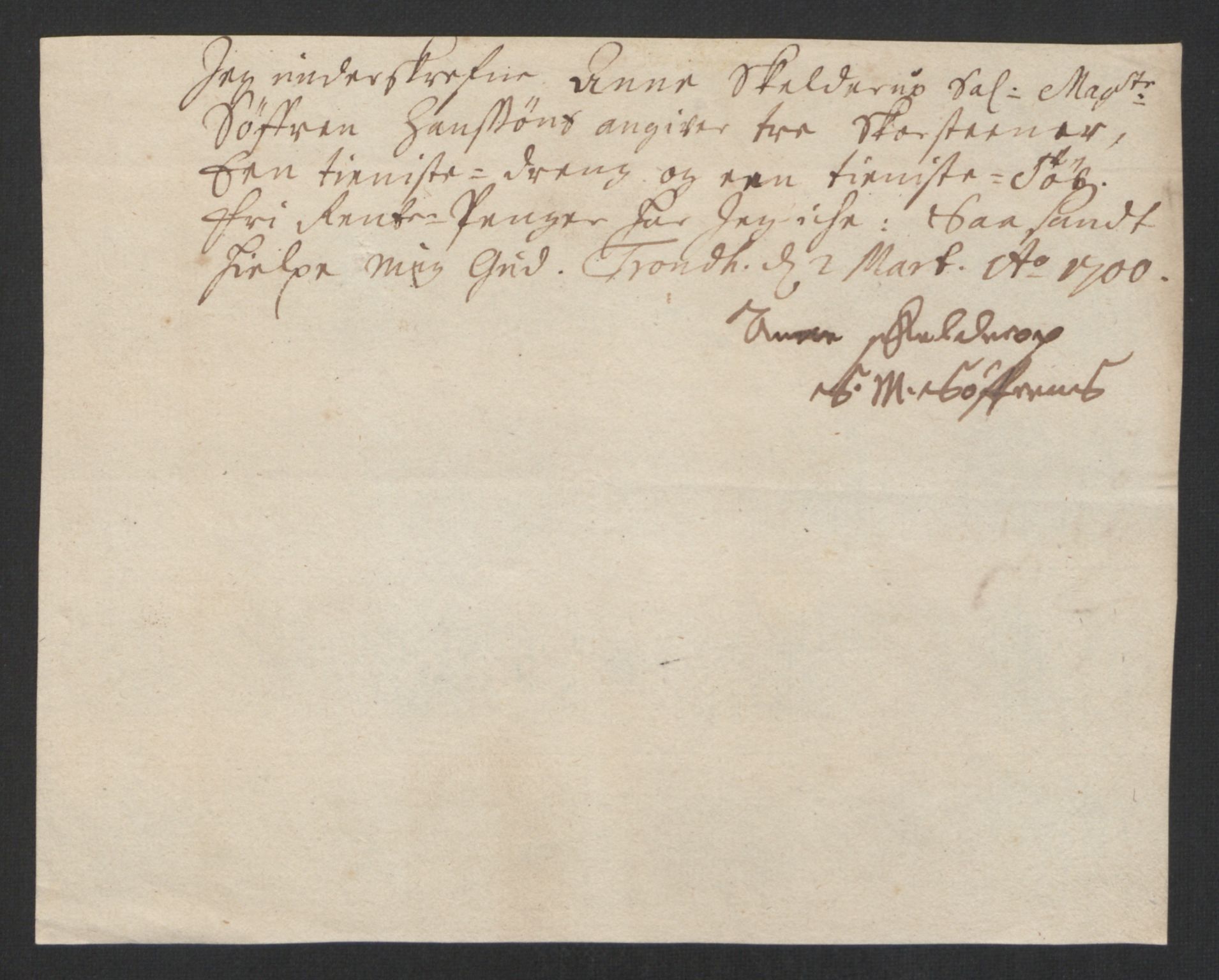 Rentekammeret inntil 1814, Reviderte regnskaper, Byregnskaper, RA/EA-4066/R/Rs/L0507: [S3] Kontribusjonsregnskap, 1699-1711, s. 73