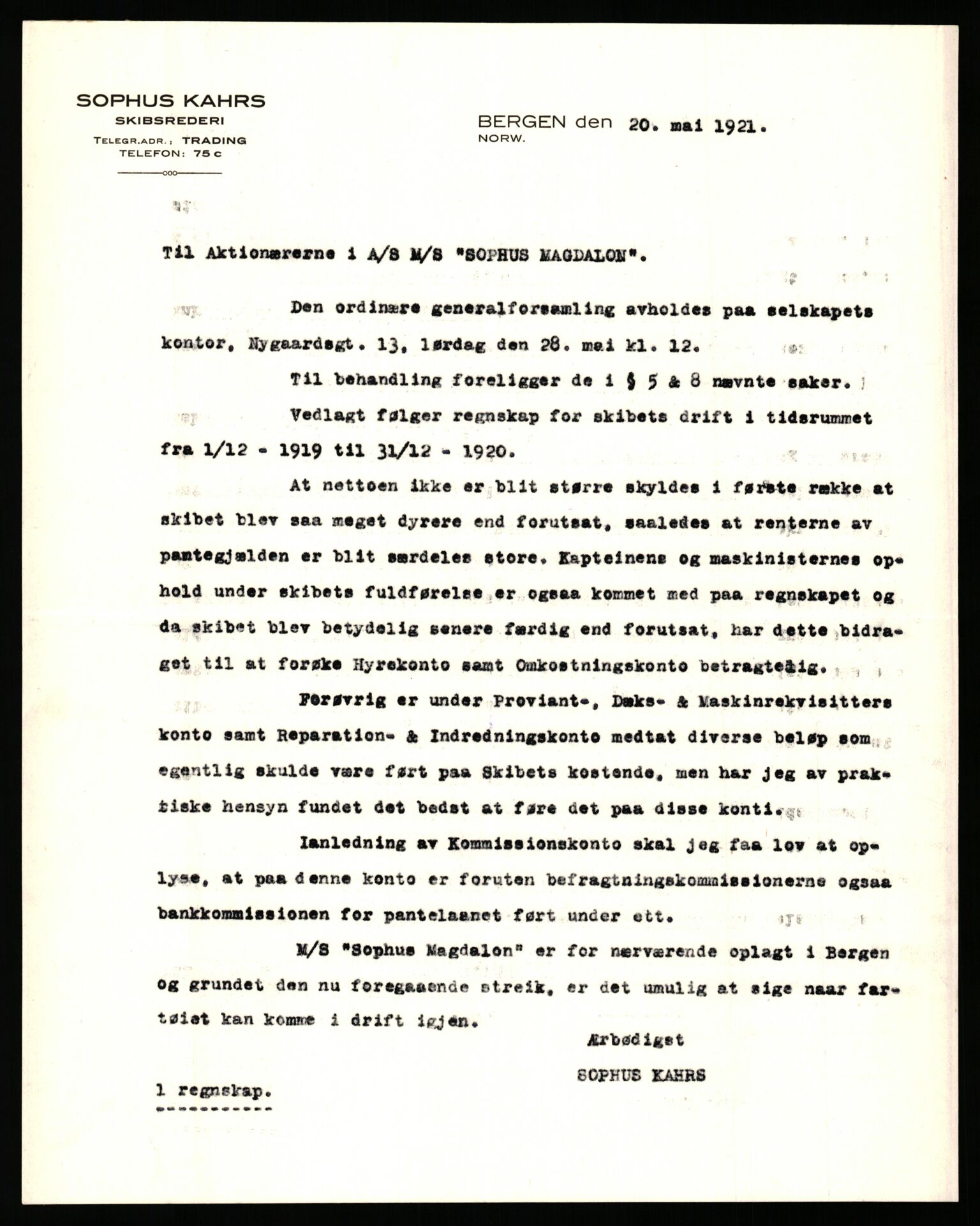 PA 1533 - A/S Vestlandske Petroleumscompani, AV/SAST-A-101953/R/Rb/L0012: Aksjefortegnelser, 1914-1937, s. 469