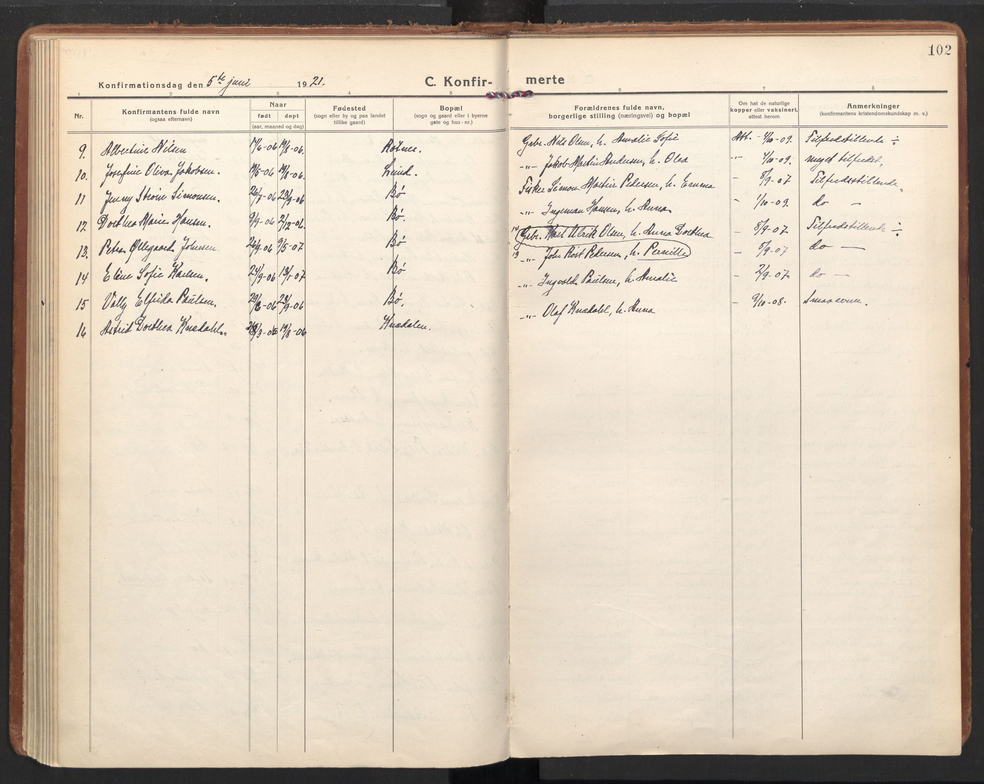 Ministerialprotokoller, klokkerbøker og fødselsregistre - Nordland, AV/SAT-A-1459/855/L0810: Ministerialbok nr. 855A17, 1921-1939, s. 102