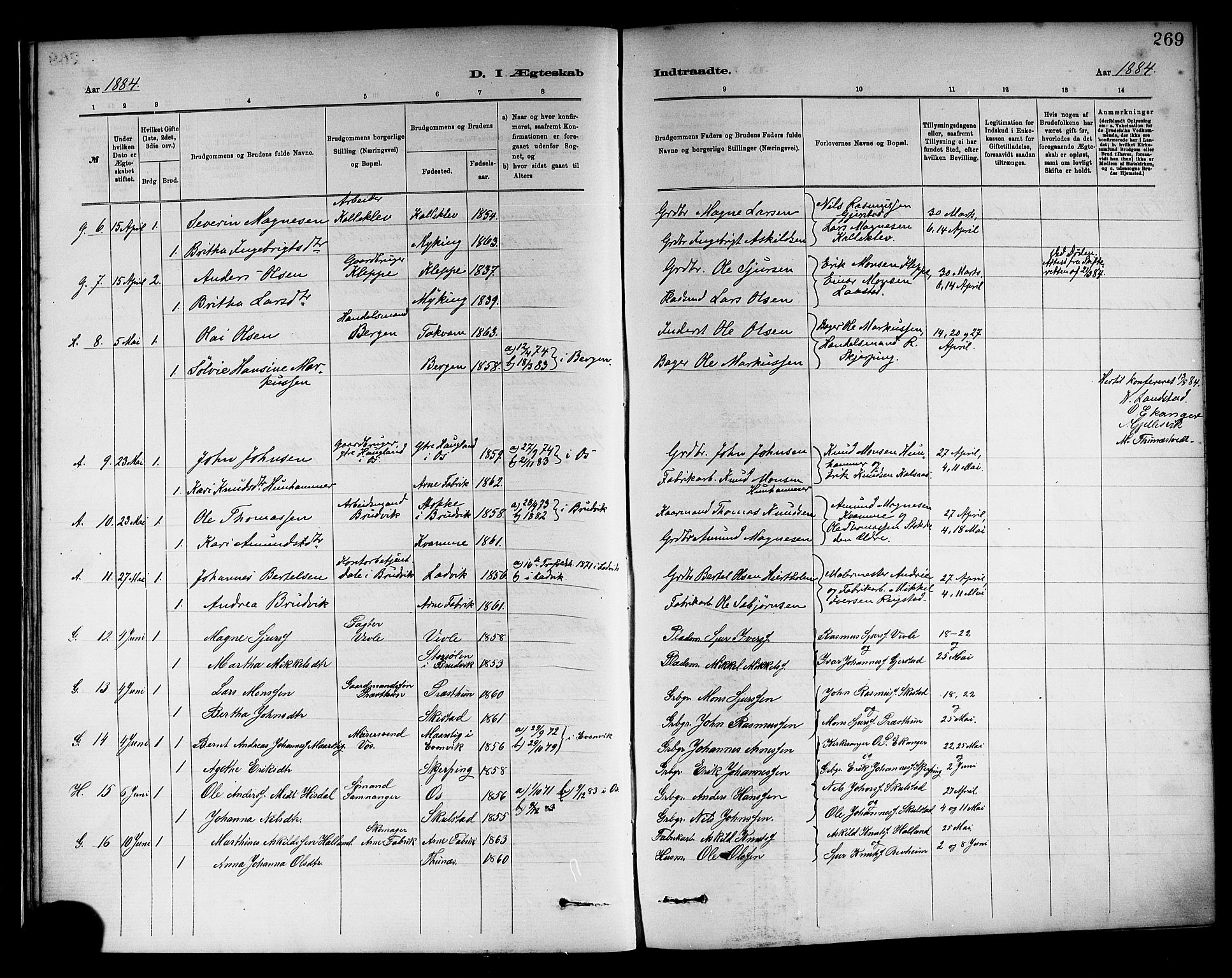 Haus sokneprestembete, AV/SAB-A-75601/H/Haa: Ministerialbok nr. A 19II, 1878-1886, s. 269