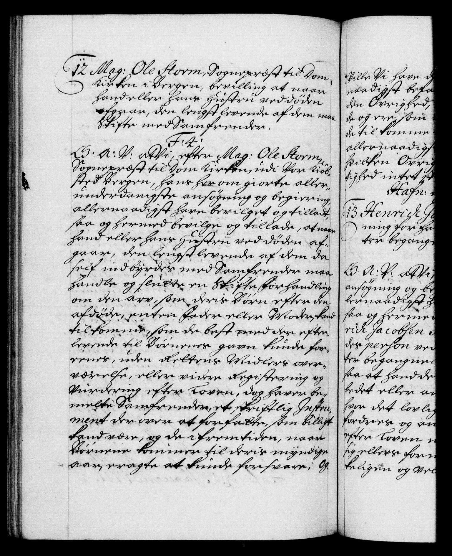 Danske Kanselli 1572-1799, RA/EA-3023/F/Fc/Fca/Fcaa/L0020: Norske registre, 1708-1711, s. 485b