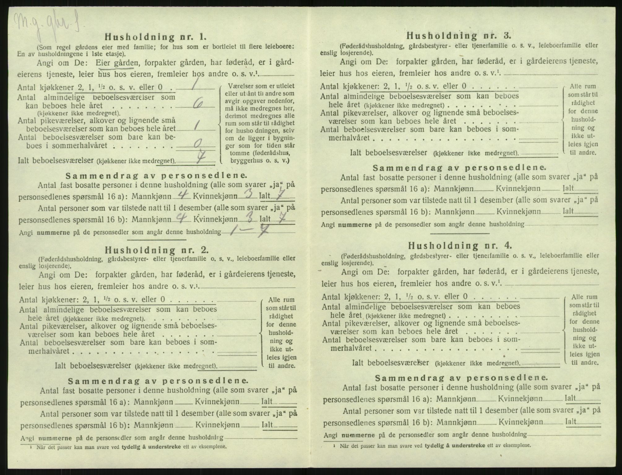 SAK, Folketelling 1920 for 0913 Søndeled herred, 1920, s. 1098