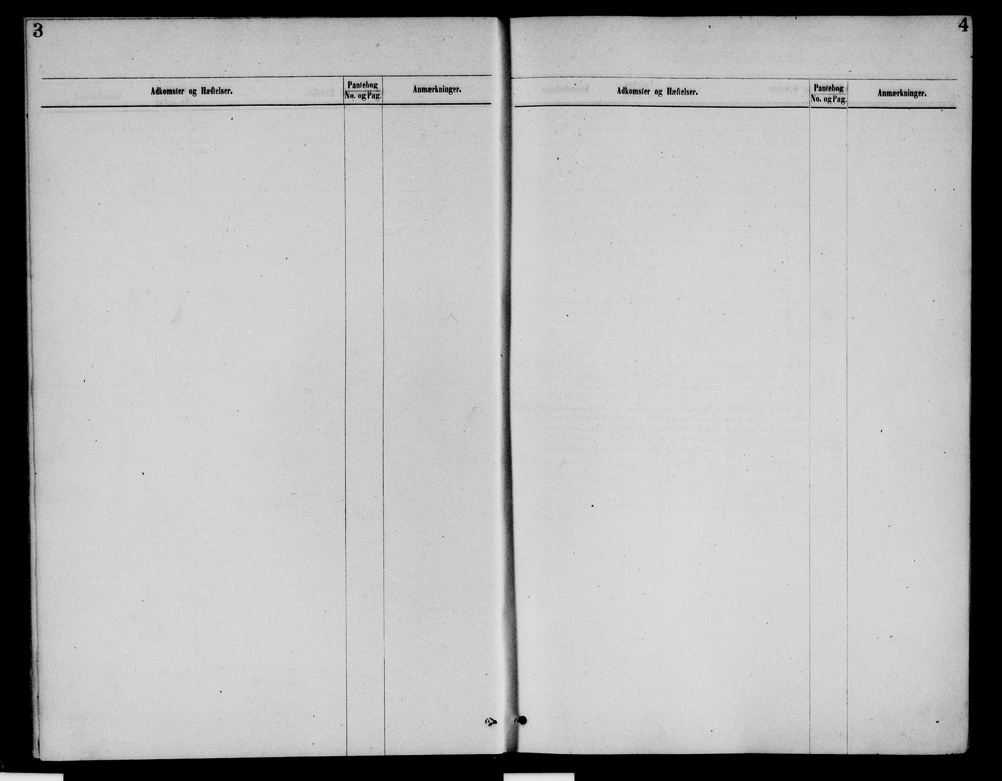 Sør-Østerdal sorenskriveri, SAH/TING-018/H/Ha/Had/L0057: Panteregister nr. 2, 1800-1894, s. 3-4