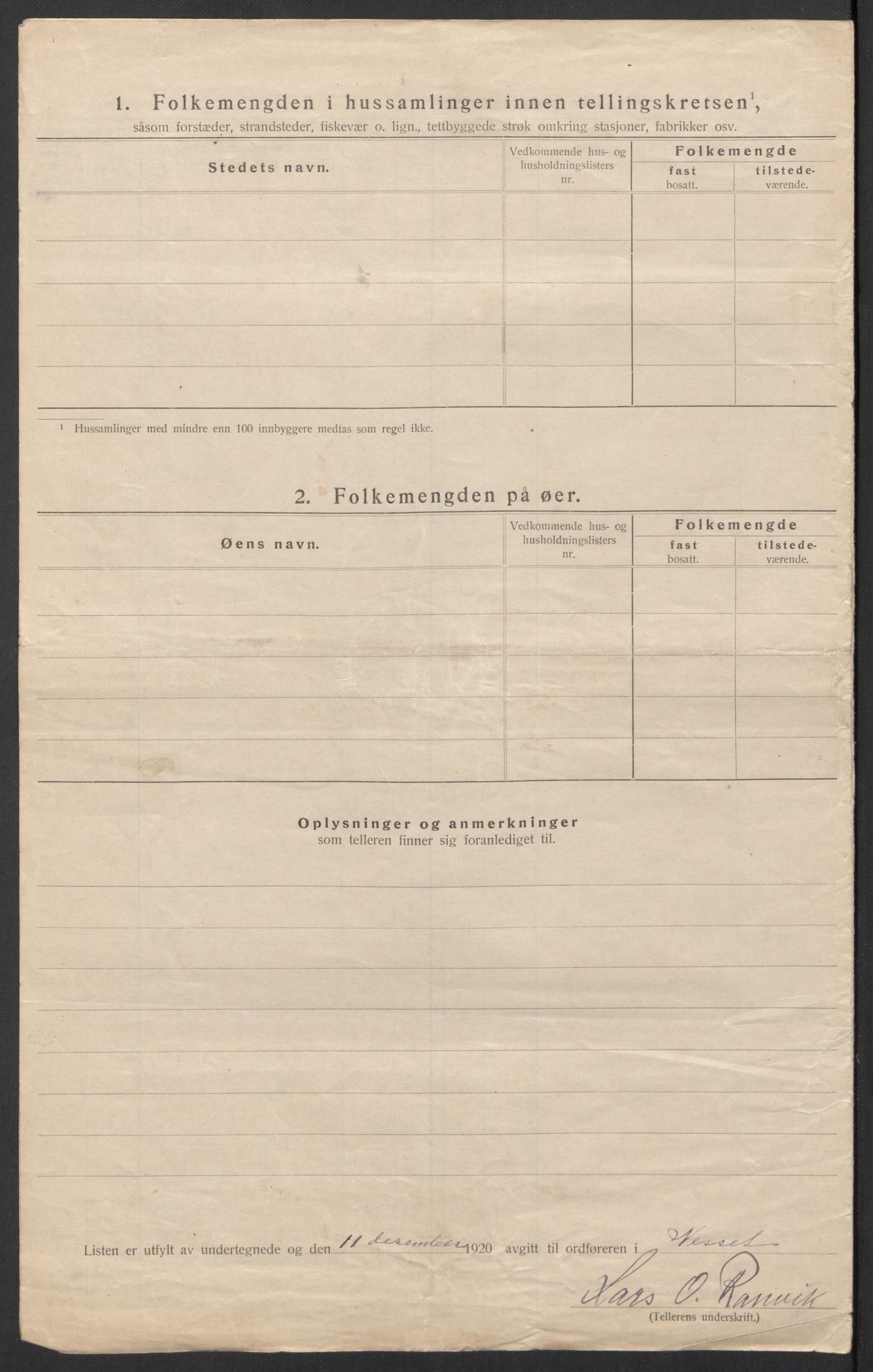 SAT, Folketelling 1920 for 1543 Nesset herred, 1920, s. 12