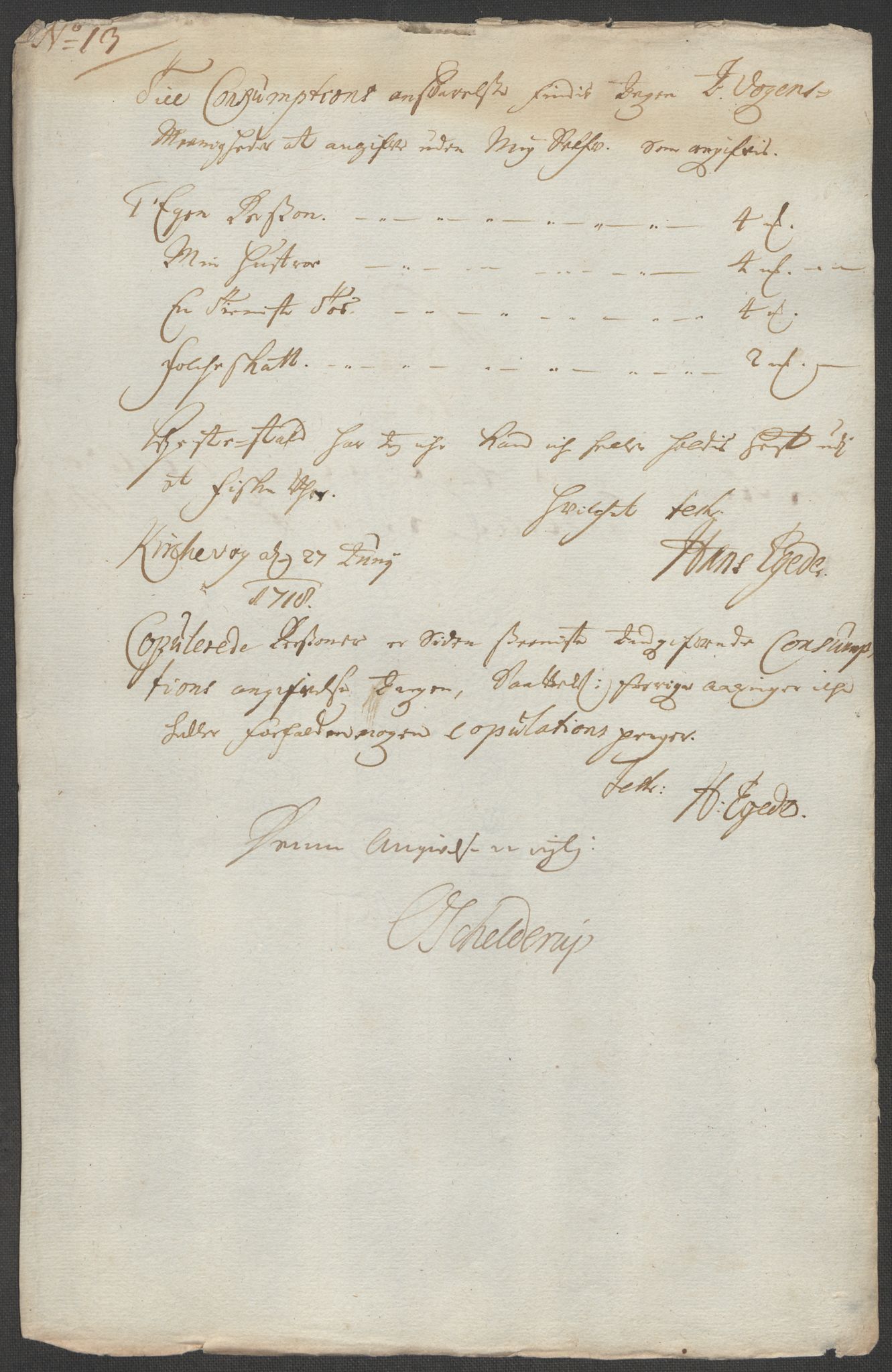 Rentekammeret inntil 1814, Reviderte regnskaper, Fogderegnskap, RA/EA-4092/R67/L4684: Fogderegnskap Vesterålen, Andenes og Lofoten, 1718, s. 153