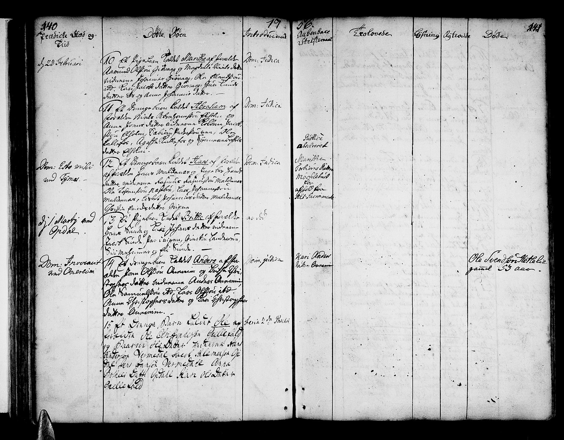 Tysnes sokneprestembete, SAB/A-78601/H/Haa: Ministerialbok nr. A 4, 1750-1761, s. 140-141