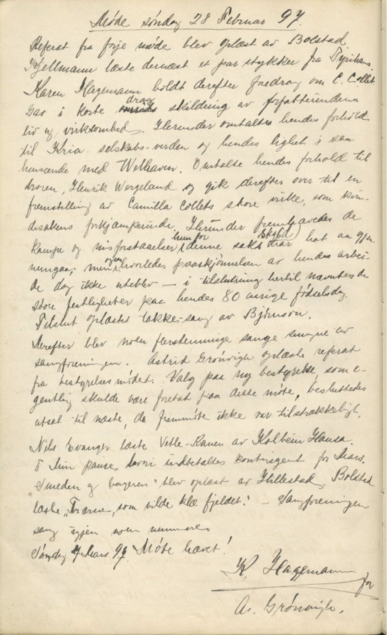 Ungdomslaget Vårbrudd , FMFB/A-1055/A/Aa/L0001: Forhandlingsprotokoll, 1896-1903