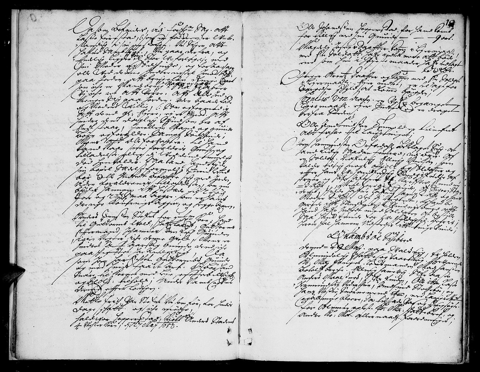Ytre Sogn tingrett, AV/SAB-A-2601/1/F/Fa/L0017: Tingbok (justisprotokoll), 1682-1683, s. 9b-10a