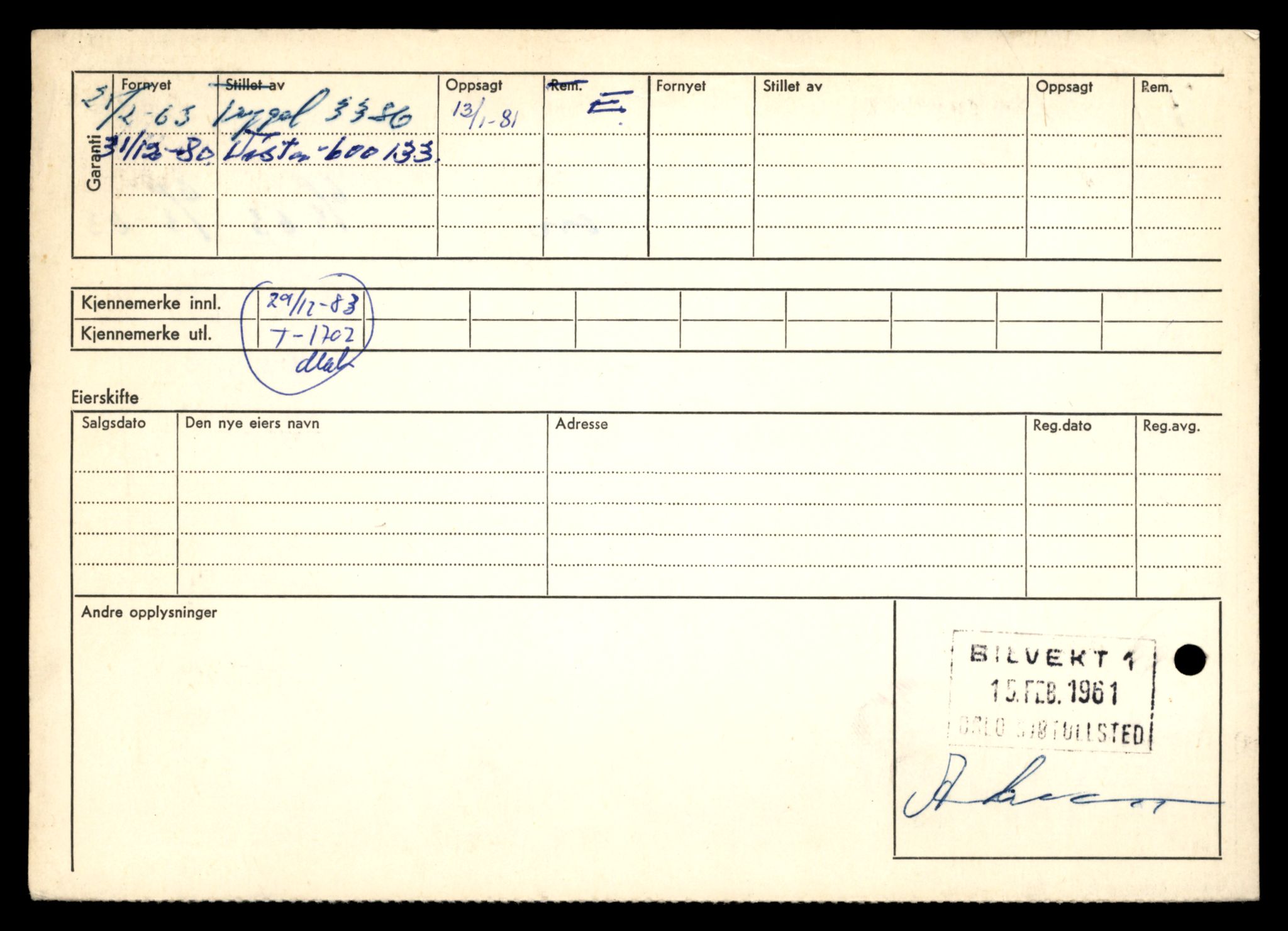 Møre og Romsdal vegkontor - Ålesund trafikkstasjon, SAT/A-4099/F/Fe/L0015: Registreringskort for kjøretøy T 1700 - T 1850, 1927-1998, s. 62