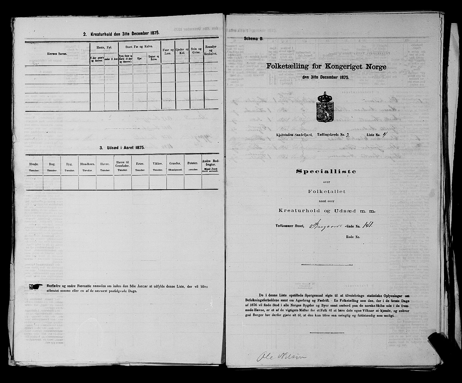 SAKO, Folketelling 1875 for 0706B Sandeherred prestegjeld, Sandefjord kjøpstad, 1875, s. 358