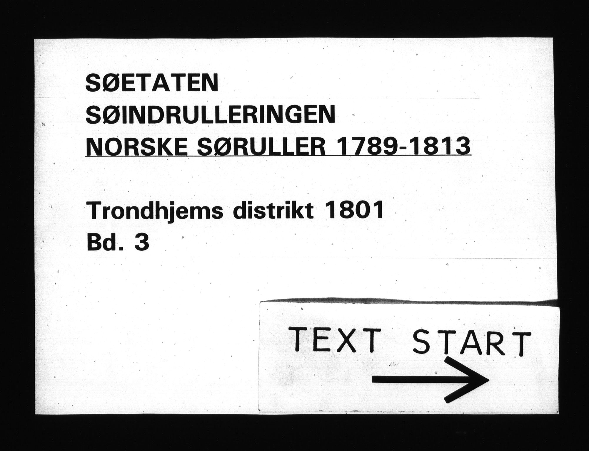 Sjøetaten, RA/EA-3110/F/L0326: Trondheim distrikt, bind 3, 1801