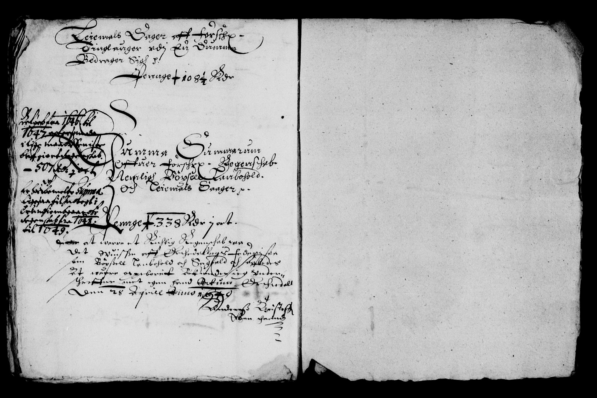 Rentekammeret inntil 1814, Reviderte regnskaper, Lensregnskaper, AV/RA-EA-5023/R/Rb/Rbw/L0092: Trondheim len, 1647-1649