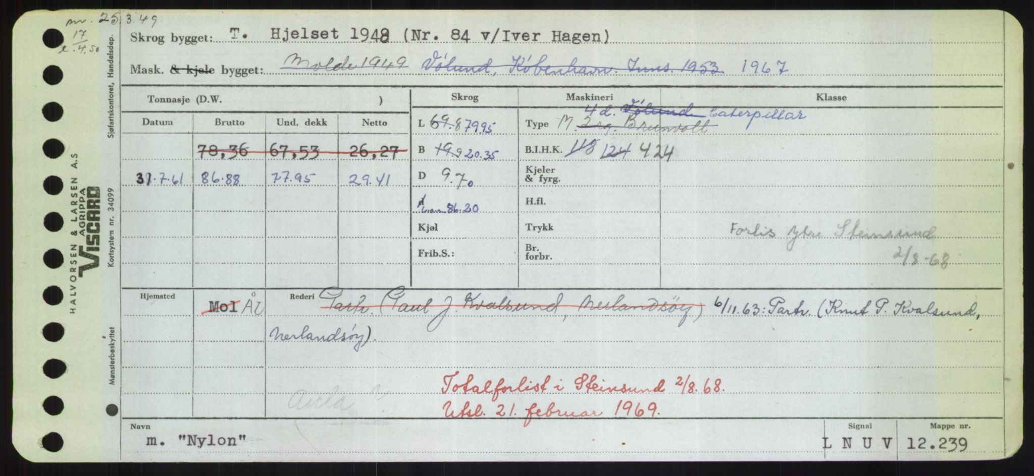 Sjøfartsdirektoratet med forløpere, Skipsmålingen, RA/S-1627/H/Hd/L0027: Fartøy, Norhop-Nør, s. 469