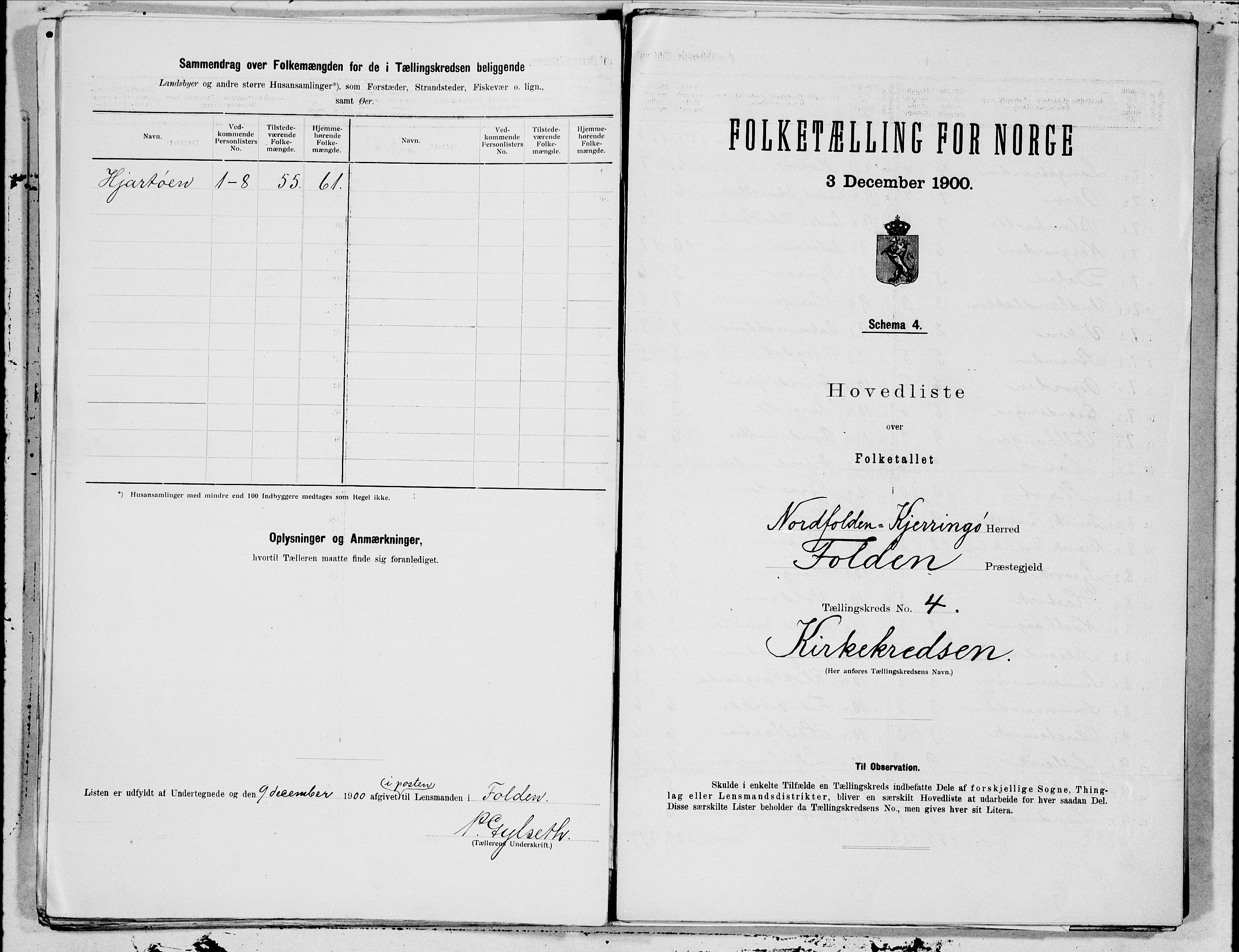 SAT, Folketelling 1900 for 1846 Nordfold-Kjerringøy herred, 1900, s. 8