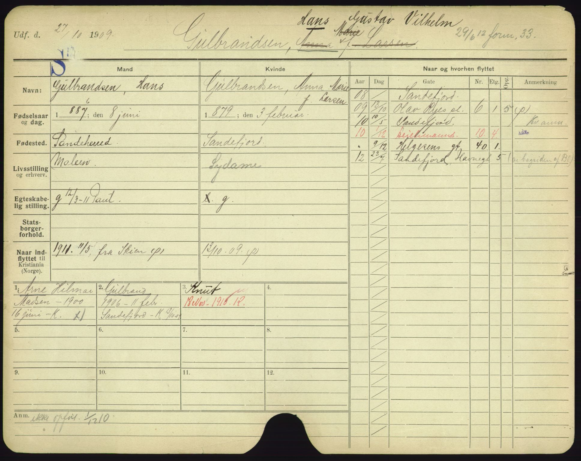 Oslo folkeregister, Registerkort, AV/SAO-A-11715/F/Fa/Fac/L0003: Menn, 1906-1914, s. 725a