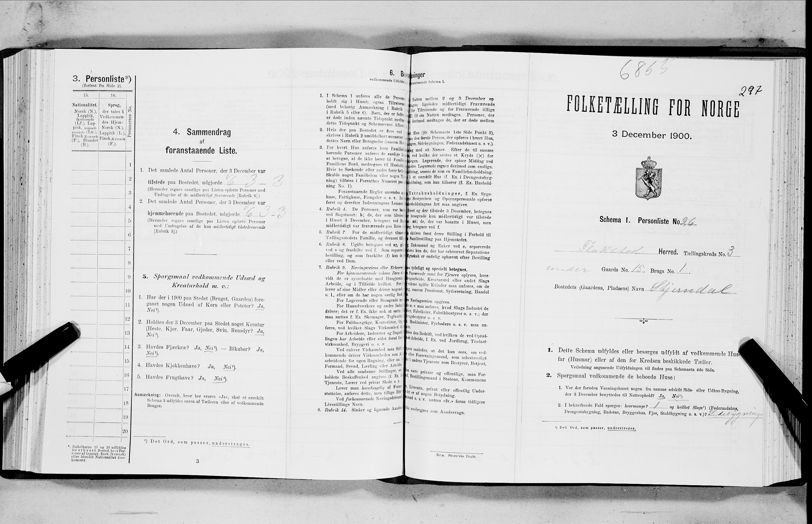 SAT, Folketelling 1900 for 1859 Flakstad herred, 1900, s. 317