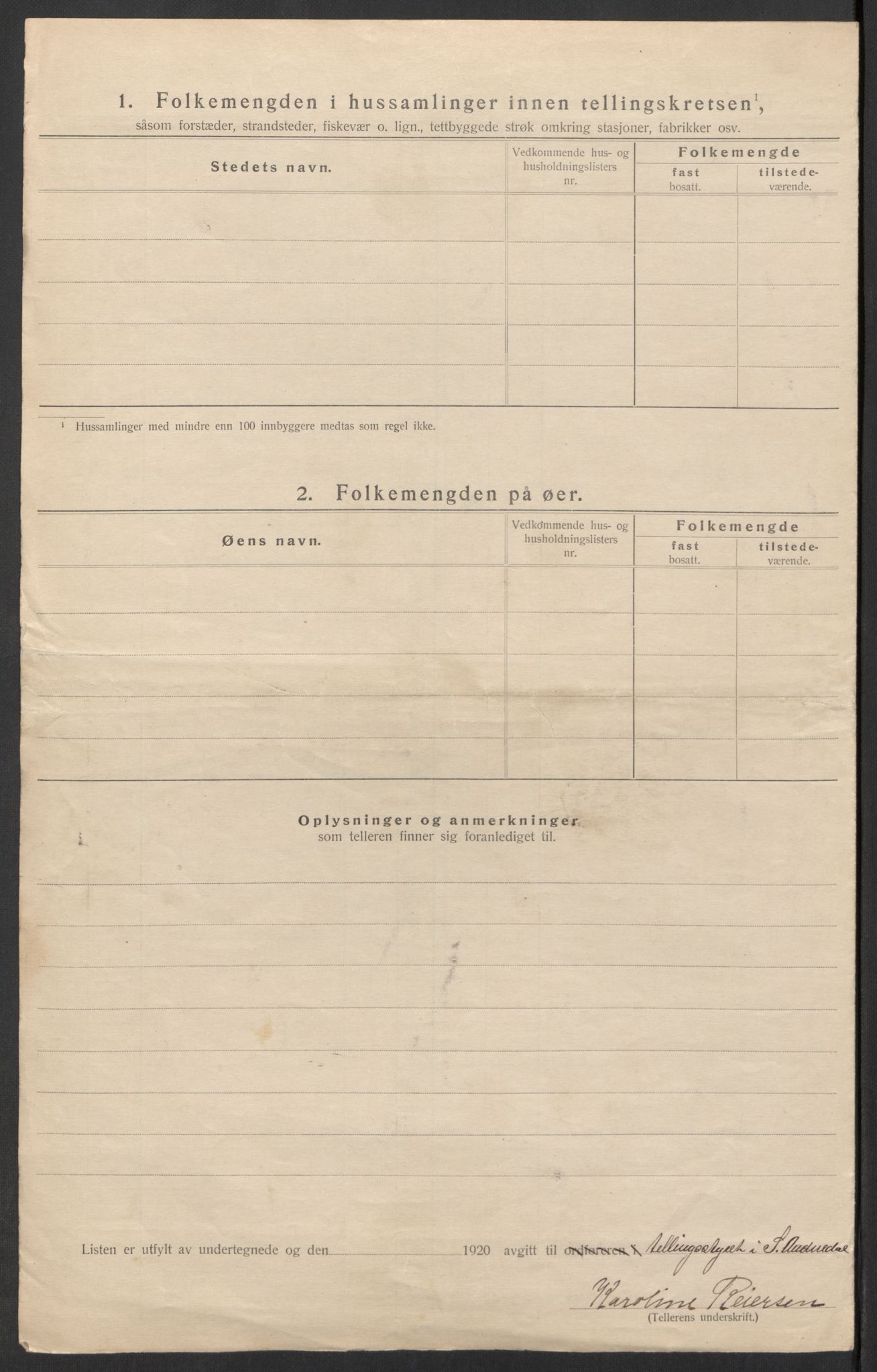 SAK, Folketelling 1920 for 1029 Sør-Audnedal herred, 1920, s. 33