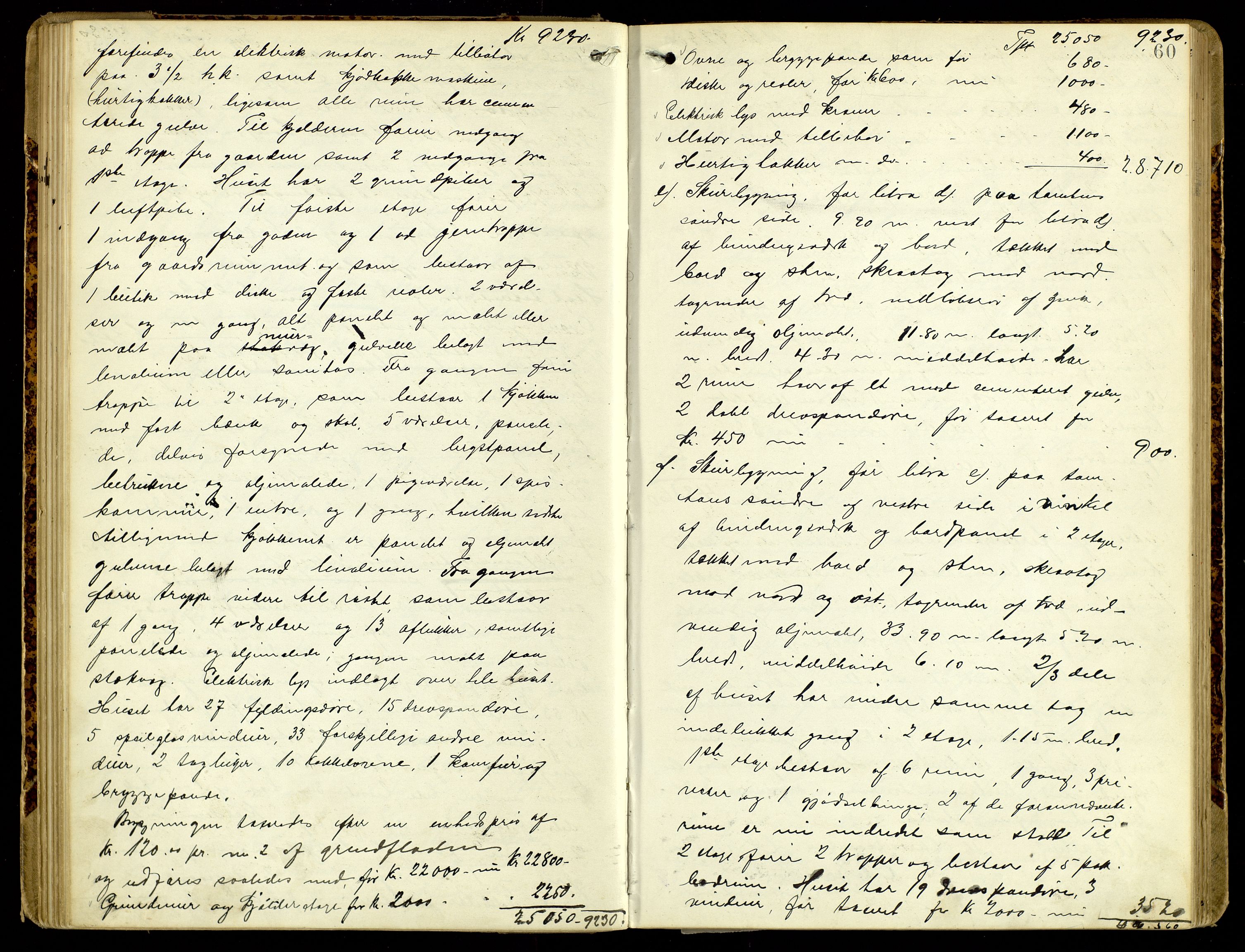 Norges Brannkasse, Lillehammer, AV/SAH-NBRANL-042/F/L0003: Branntakstprotokoll, 1906-1909, s. 59b-60a