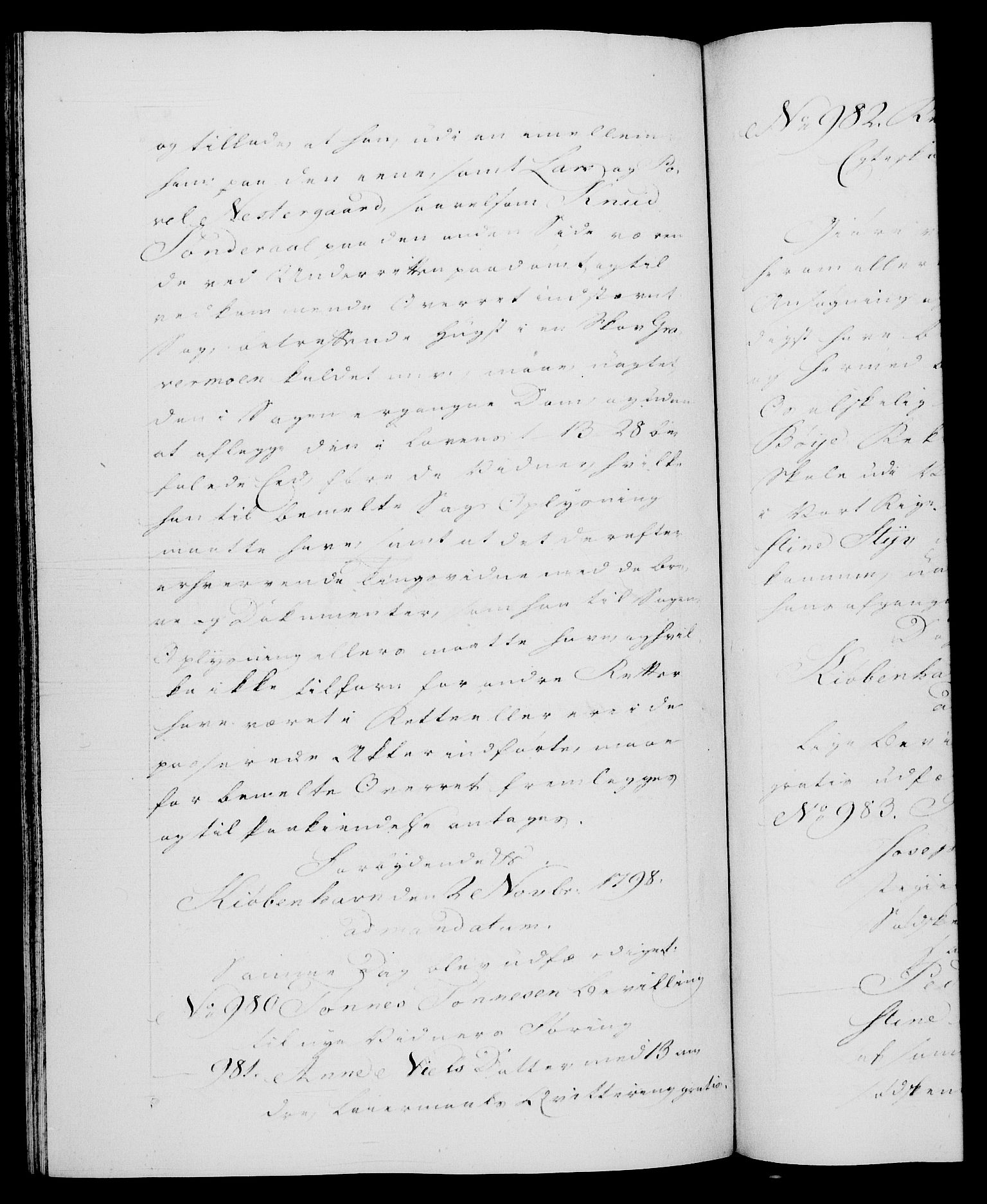 Danske Kanselli 1572-1799, RA/EA-3023/F/Fc/Fca/Fcaa/L0058: Norske registre, 1798, s. 831b