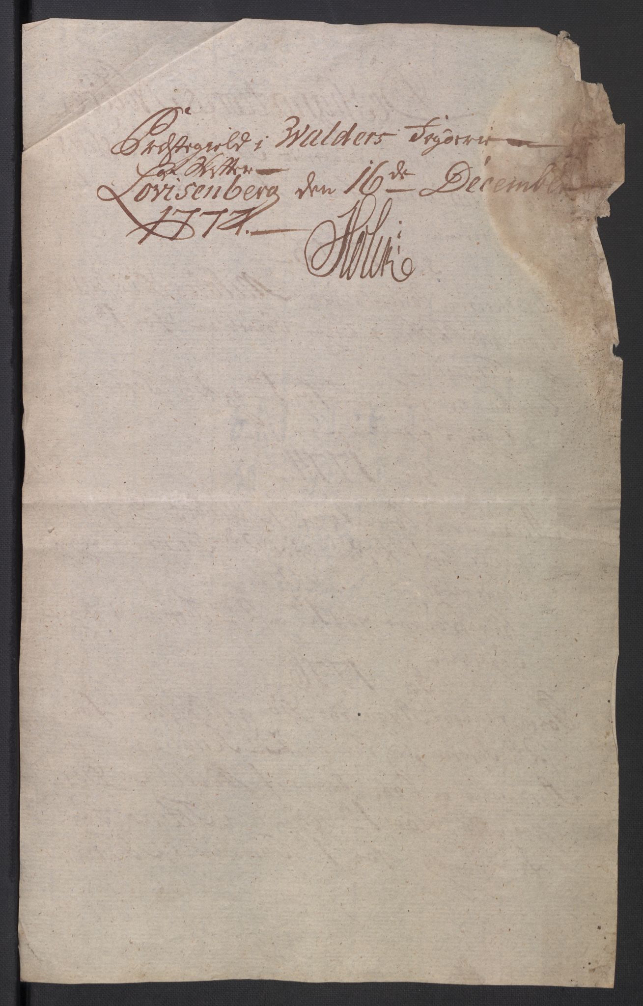 Rentekammeret inntil 1814, Reviderte regnskaper, Mindre regnskaper, RA/EA-4068/Rb/L0014: Opplands amt, 1771-1779, s. 38
