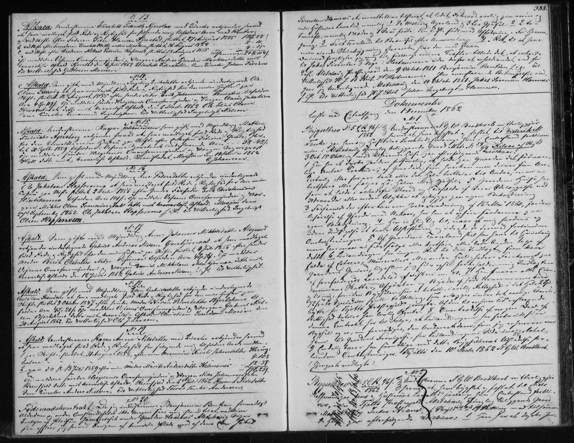 Søndre Helgeland sorenskriveri, AV/SAT-A-4575/1/2/2C/L0001: Pantebok nr. 12, 1860-1864, s. 388
