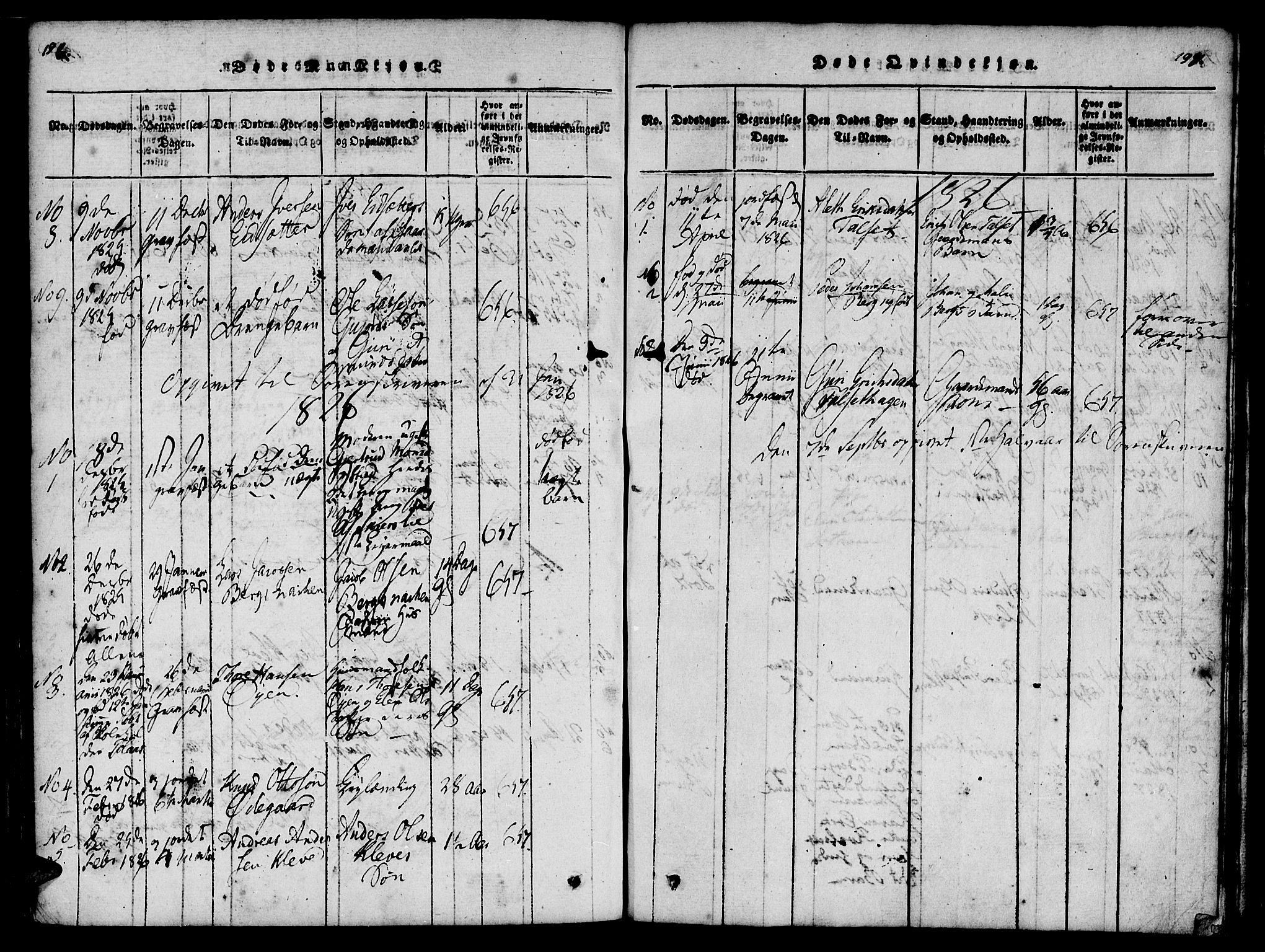 Ministerialprotokoller, klokkerbøker og fødselsregistre - Møre og Romsdal, SAT/A-1454/557/L0679: Ministerialbok nr. 557A01, 1818-1843, s. 196-197