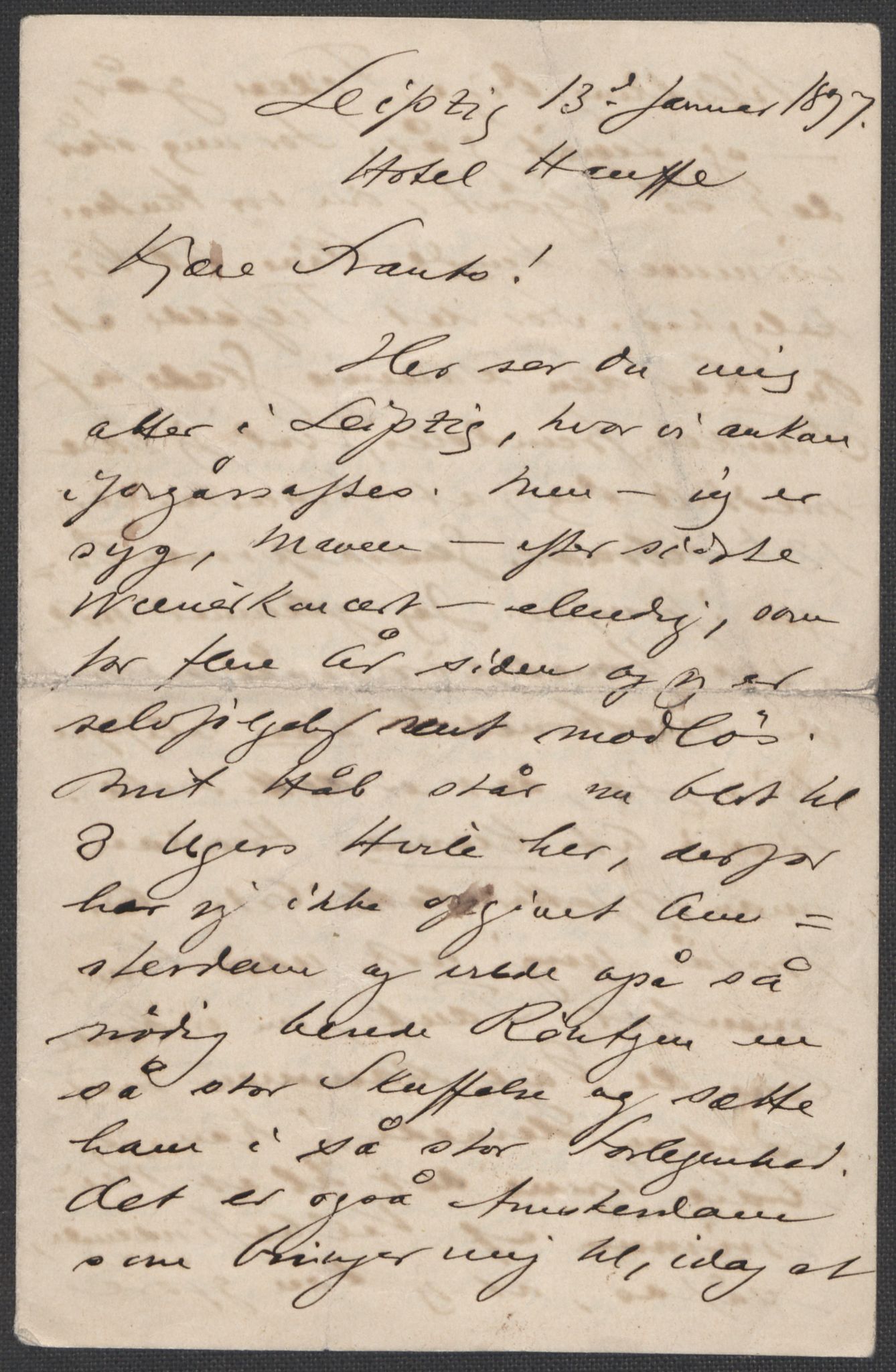 Beyer, Frants, RA/PA-0132/F/L0001: Brev fra Edvard Grieg til Frantz Beyer og "En del optegnelser som kan tjene til kommentar til brevene" av Marie Beyer, 1872-1907, s. 490