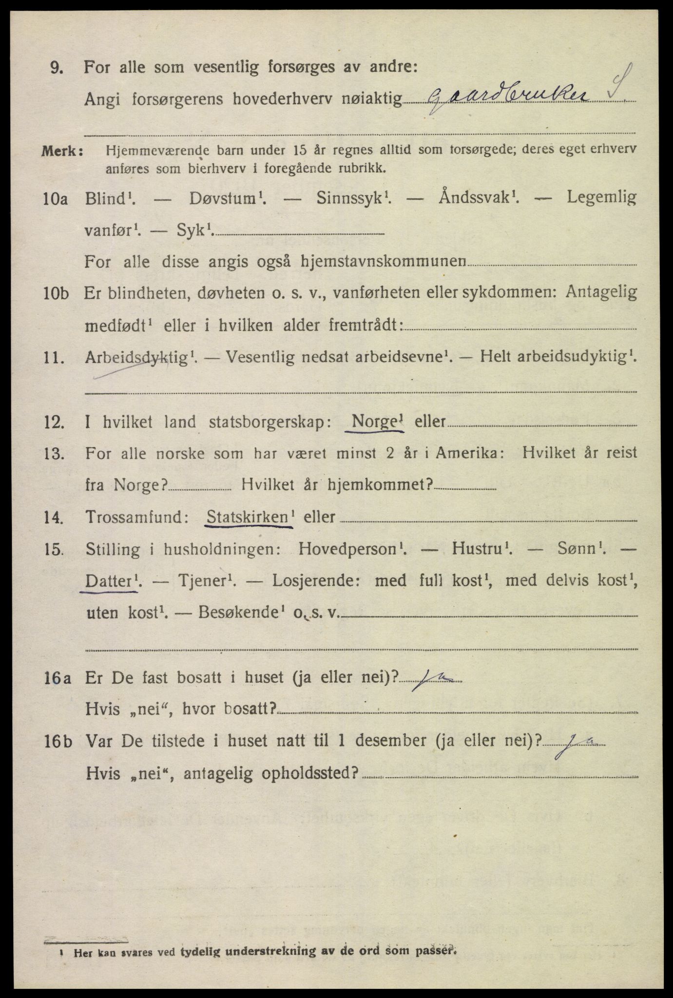 SAK, Folketelling 1920 for 1027 Konsmo herred, 1920, s. 1161