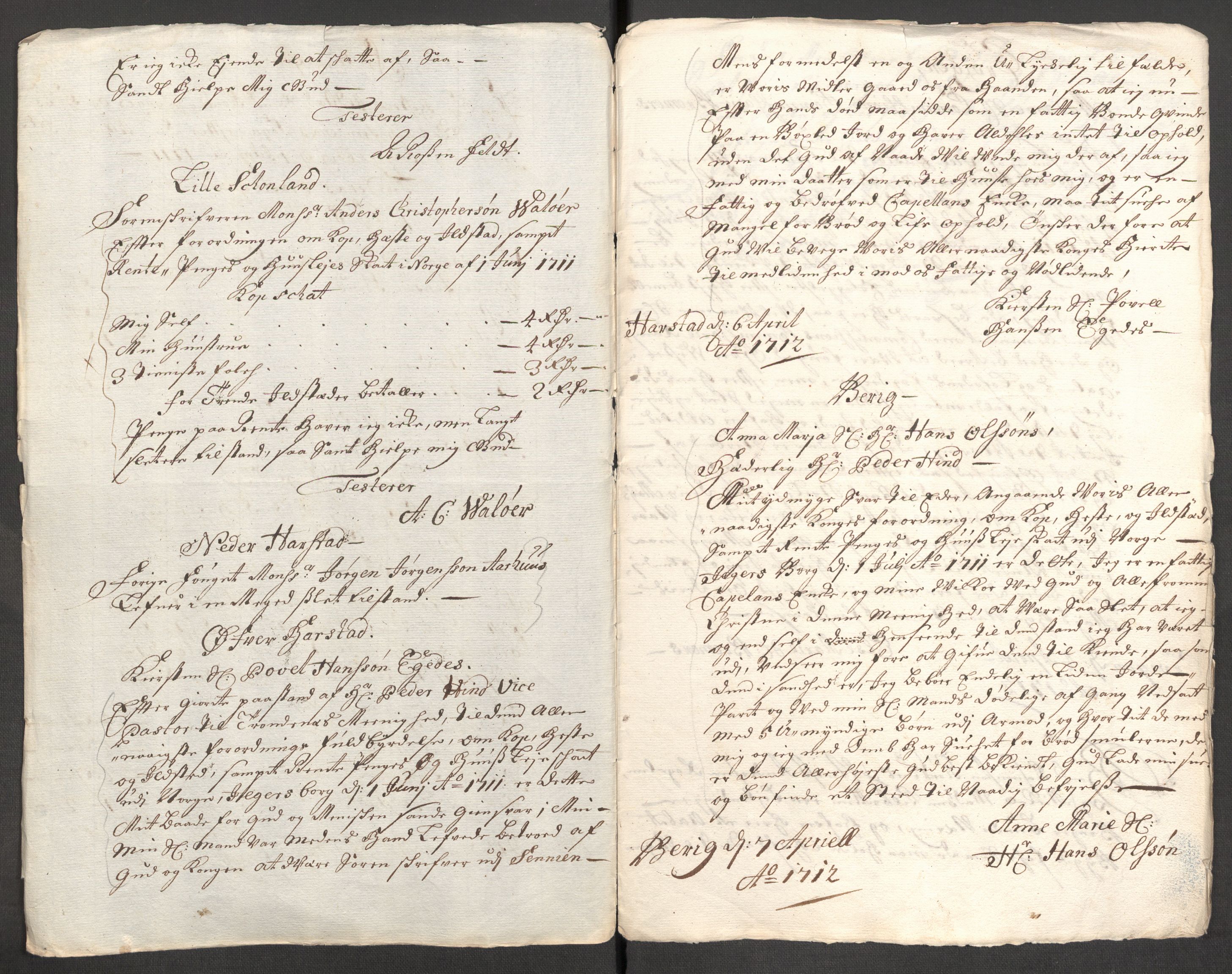 Rentekammeret inntil 1814, Reviderte regnskaper, Fogderegnskap, RA/EA-4092/R68/L4758: Fogderegnskap Senja og Troms, 1711-1712, s. 270
