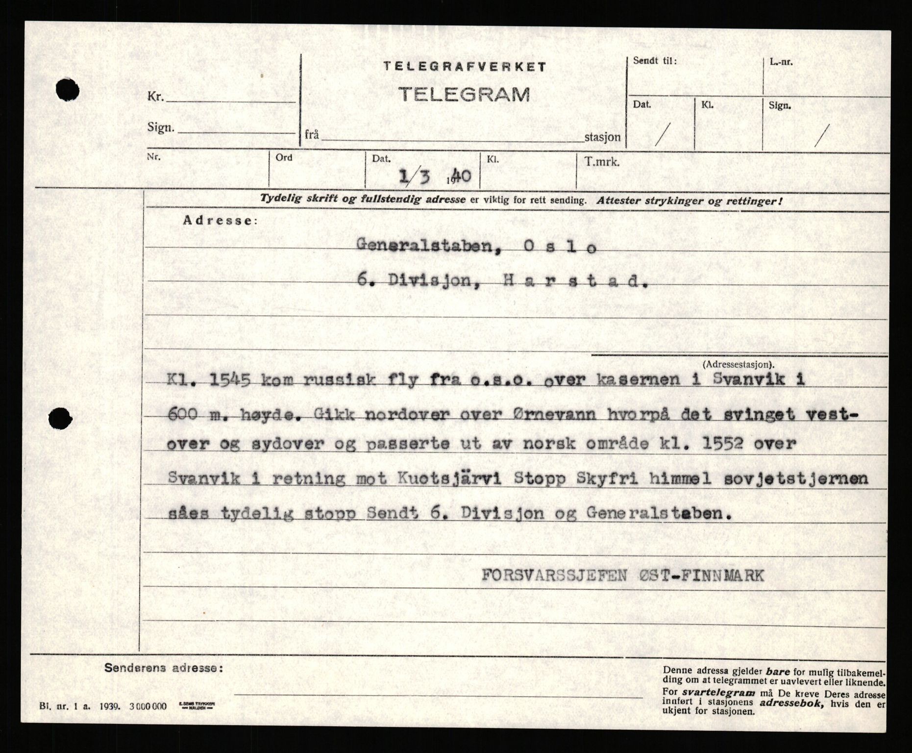 Forsvaret, Forsvarets krigshistoriske avdeling, AV/RA-RAFA-2017/Y/Yb/L0151: II-C-11-645  -  6. Divisjon: avsnittsjefen i Øst-Finnmark, 1940, s. 828