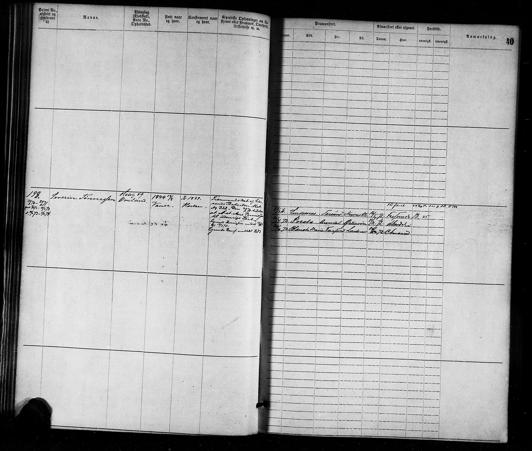 Farsund mønstringskrets, AV/SAK-2031-0017/F/Fa/L0001: Annotasjonsrulle nr 1-1920 med register, M-1, 1869-1877, s. 66