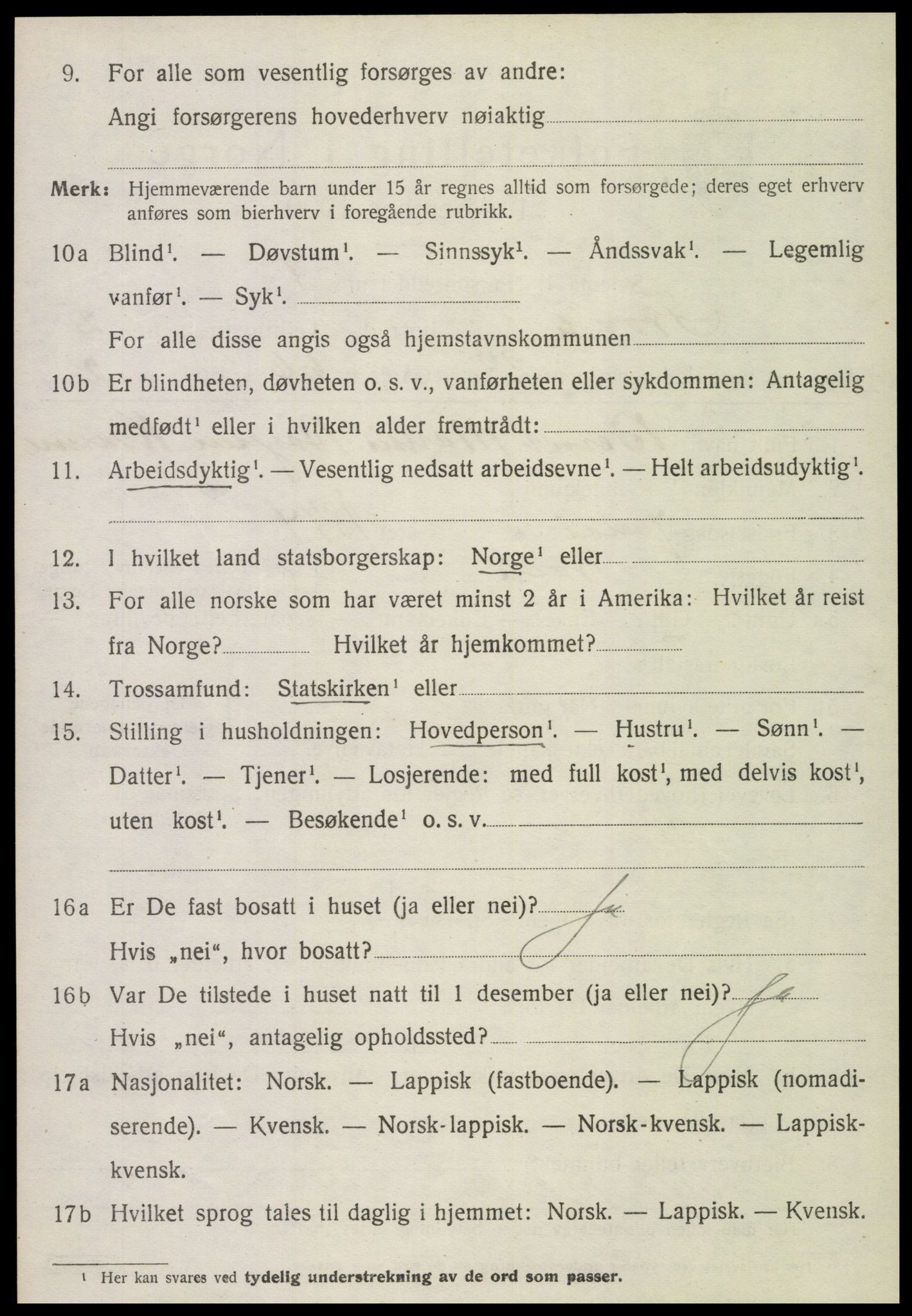 SAT, Folketelling 1920 for 1717 Frosta herred, 1920, s. 2607