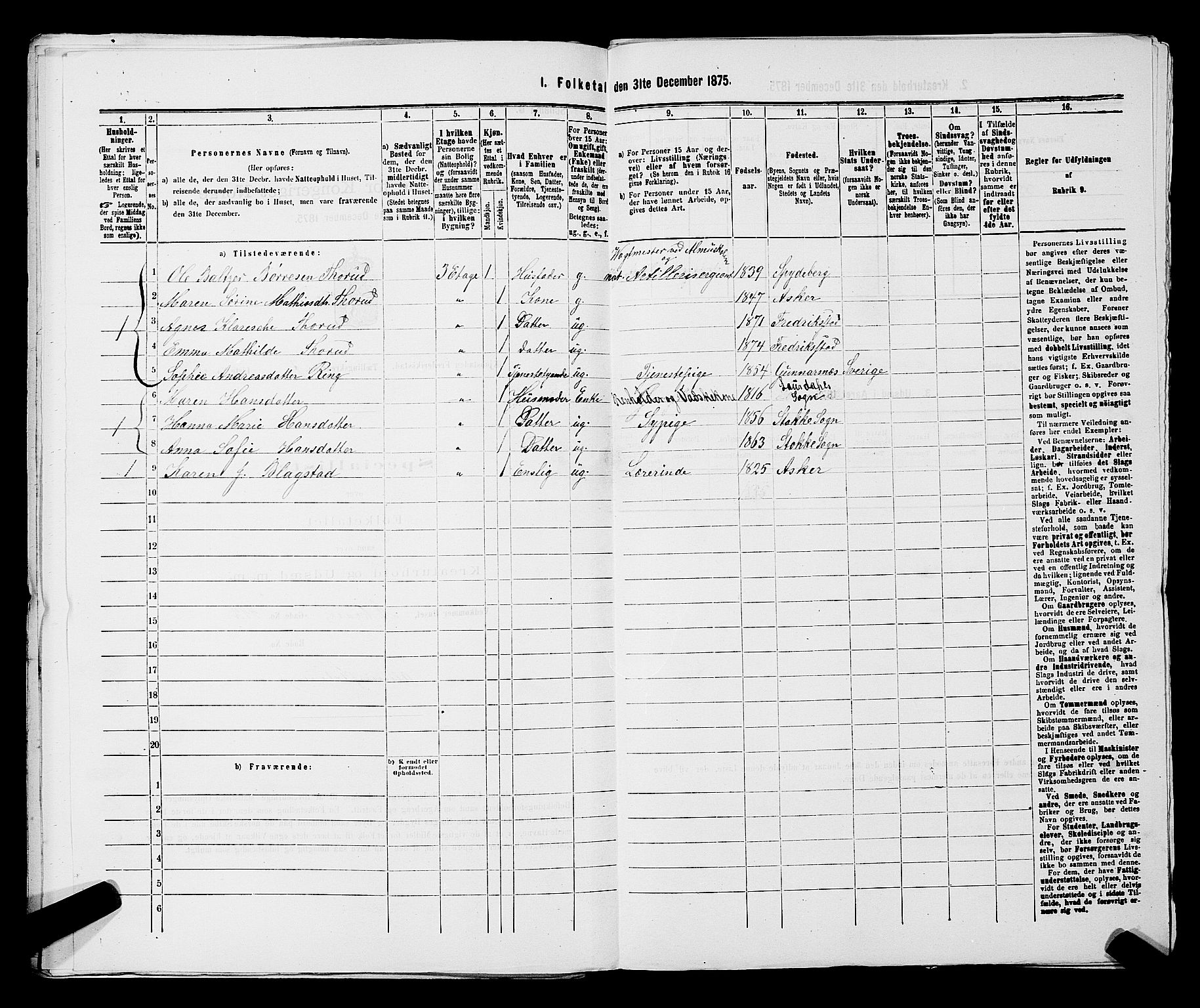 RA, Folketelling 1875 for 0103B Fredrikstad prestegjeld, Fredrikstad kjøpstad, 1875, s. 1314
