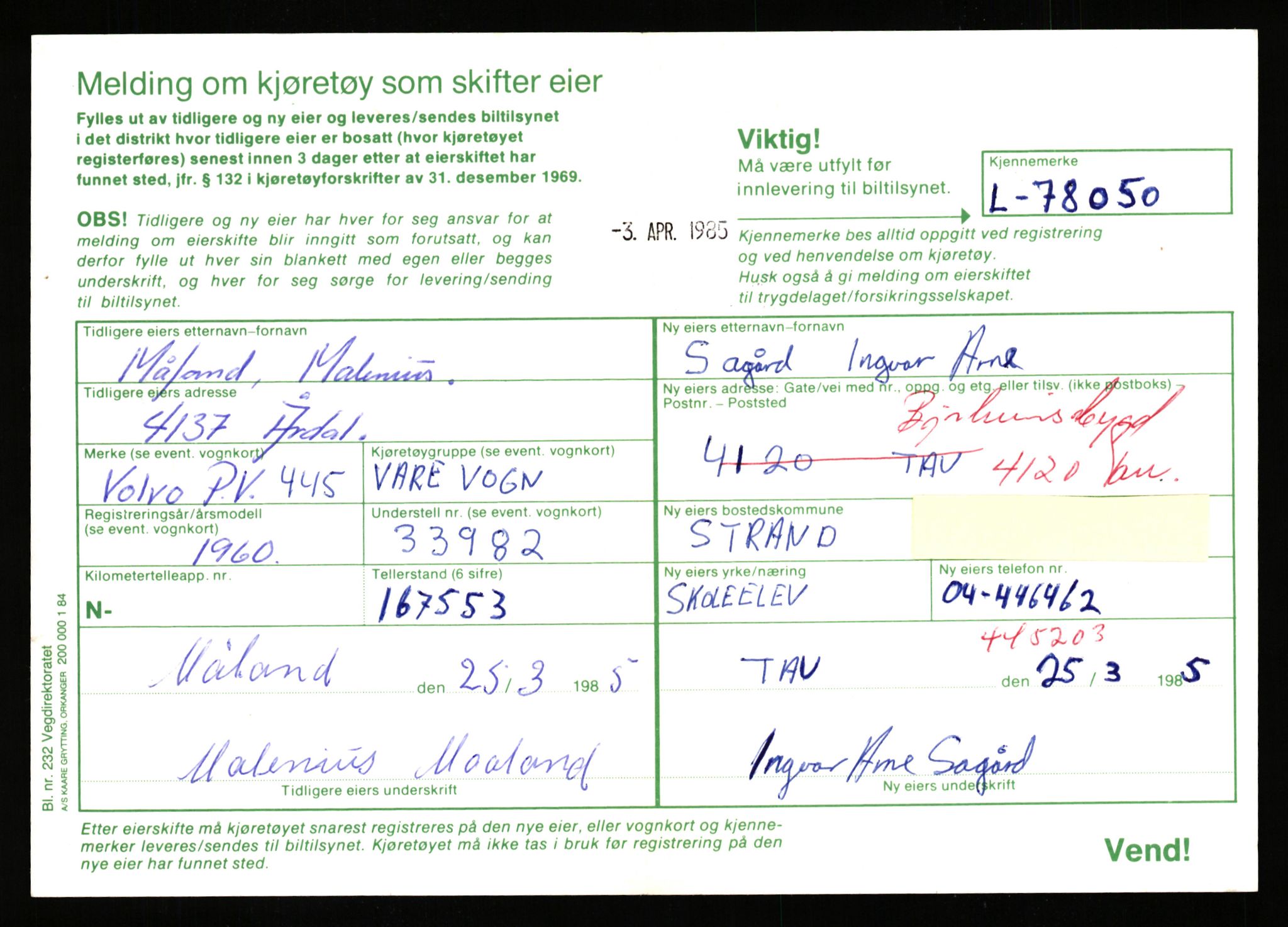 Stavanger trafikkstasjon, AV/SAST-A-101942/0/F/L0069: L-76801 - L-78797, 1930-1971, s. 1383