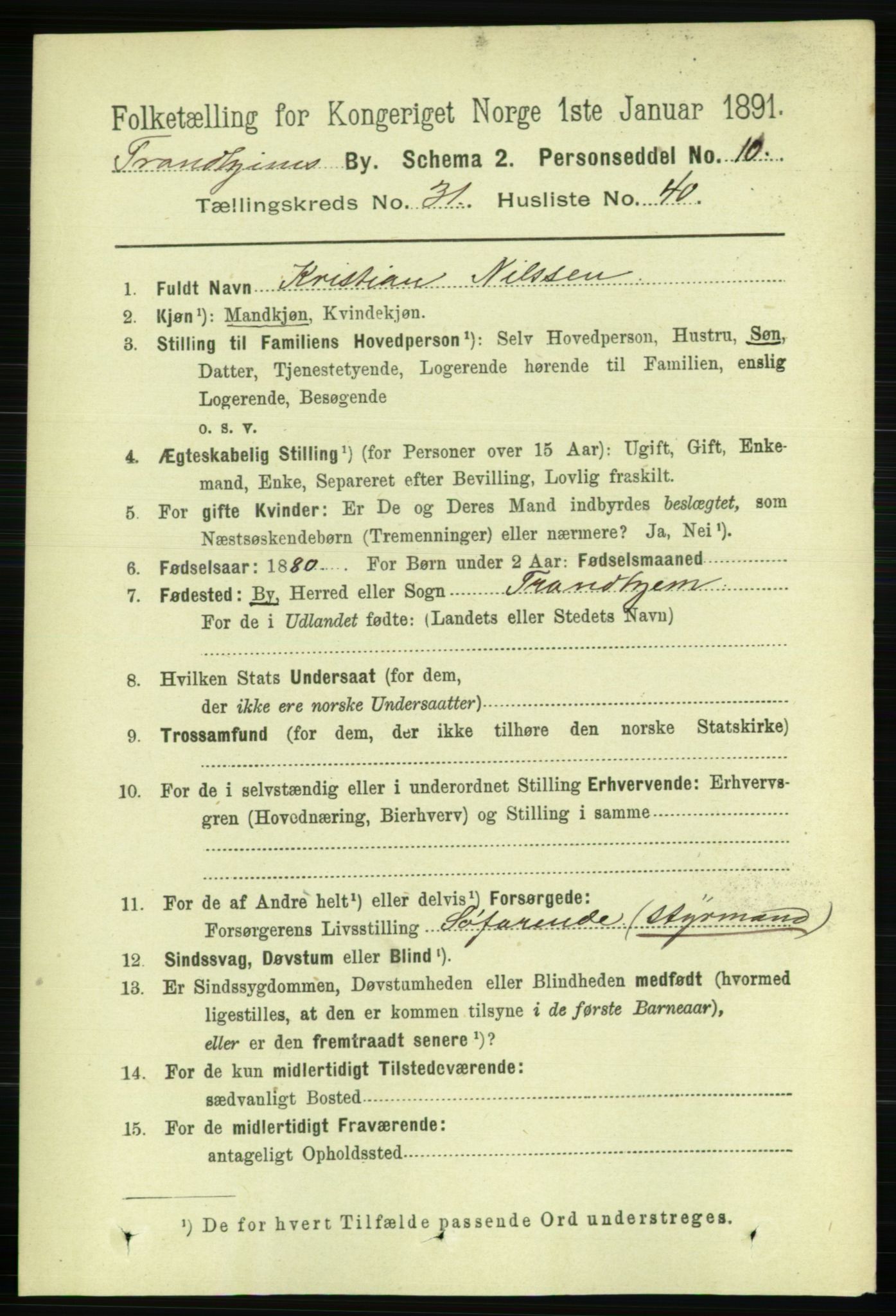 RA, Folketelling 1891 for 1601 Trondheim kjøpstad, 1891, s. 23726