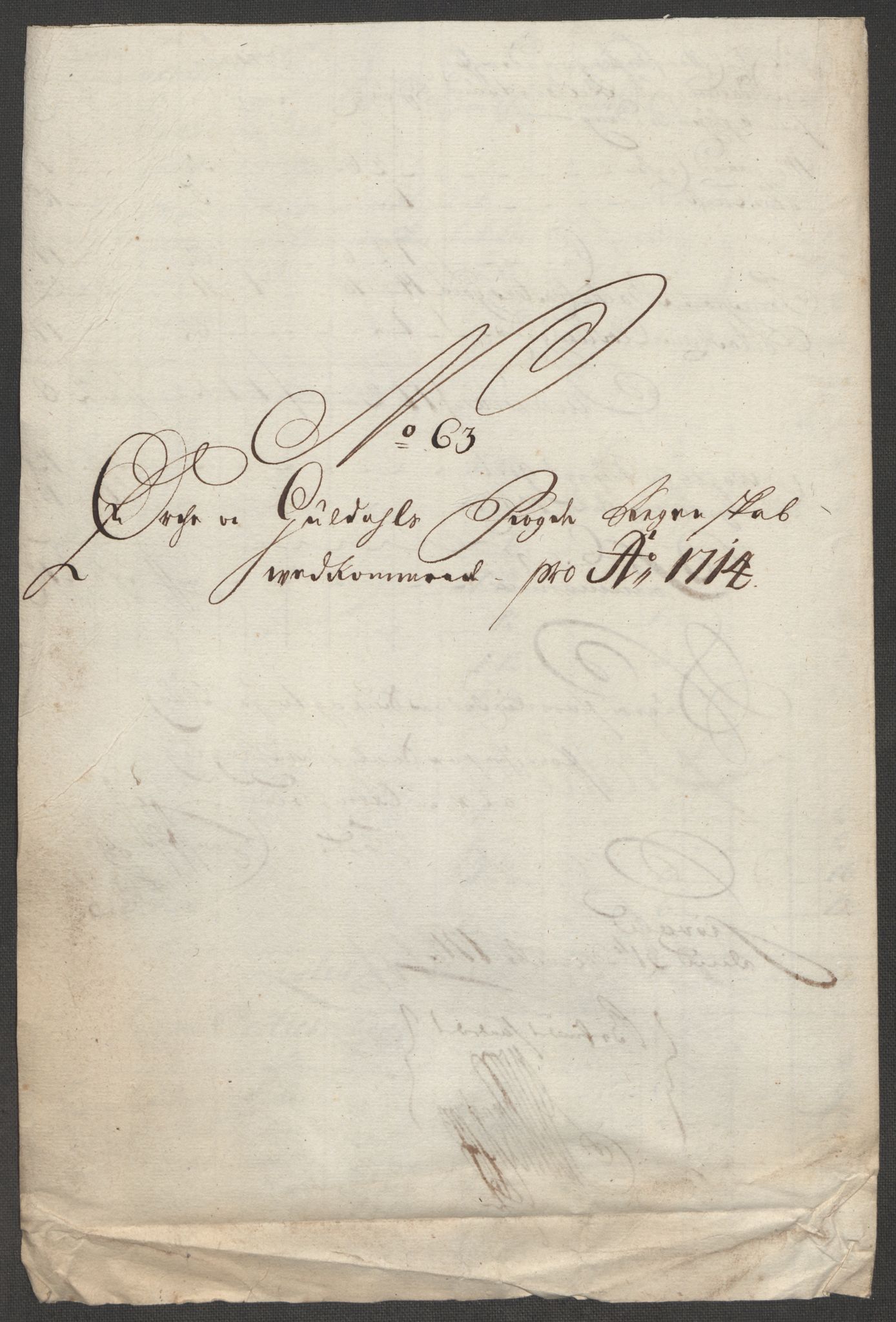 Rentekammeret inntil 1814, Reviderte regnskaper, Fogderegnskap, AV/RA-EA-4092/R60/L3965: Fogderegnskap Orkdal og Gauldal, 1714, s. 430