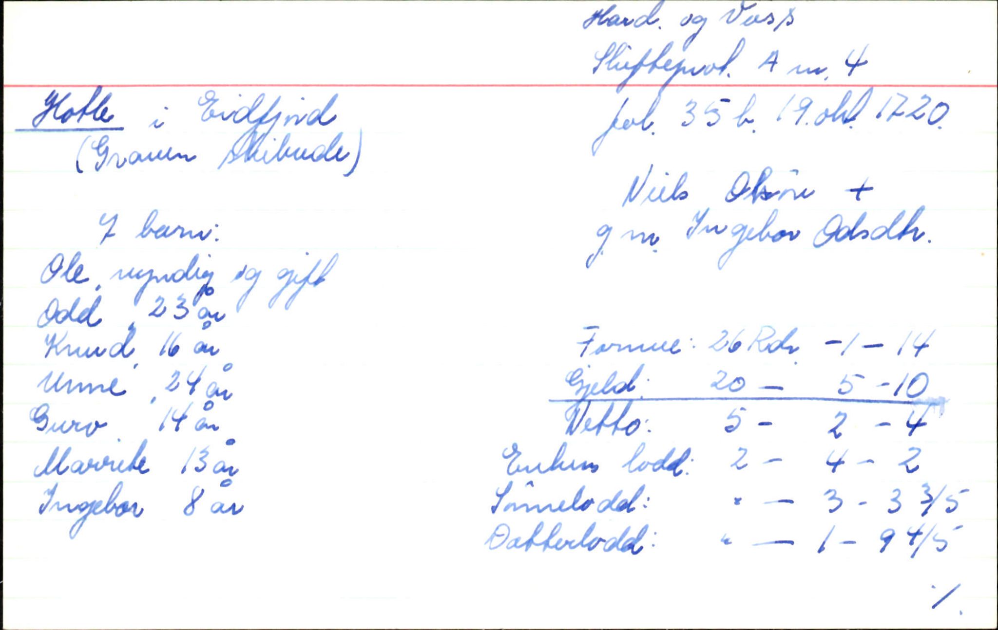 Skiftekort ved Statsarkivet i Bergen, SAB/SKIFTEKORT/002/L0002: Skifteprotokoll nr. 4-5, 1720-1747, s. 87