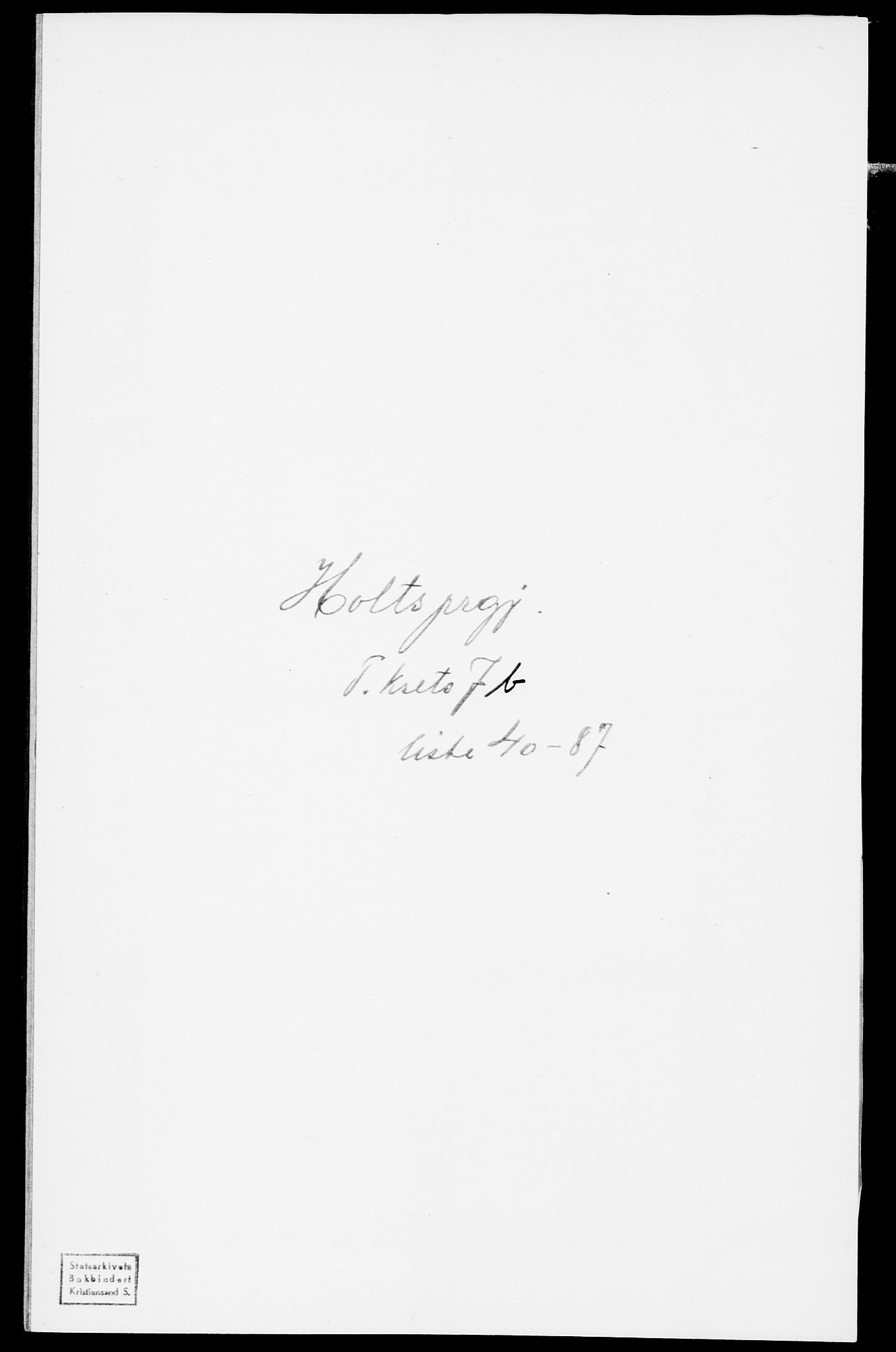 SAK, Folketelling 1875 for 0914L Holt prestegjeld, Holt sokn, 1875, s. 854