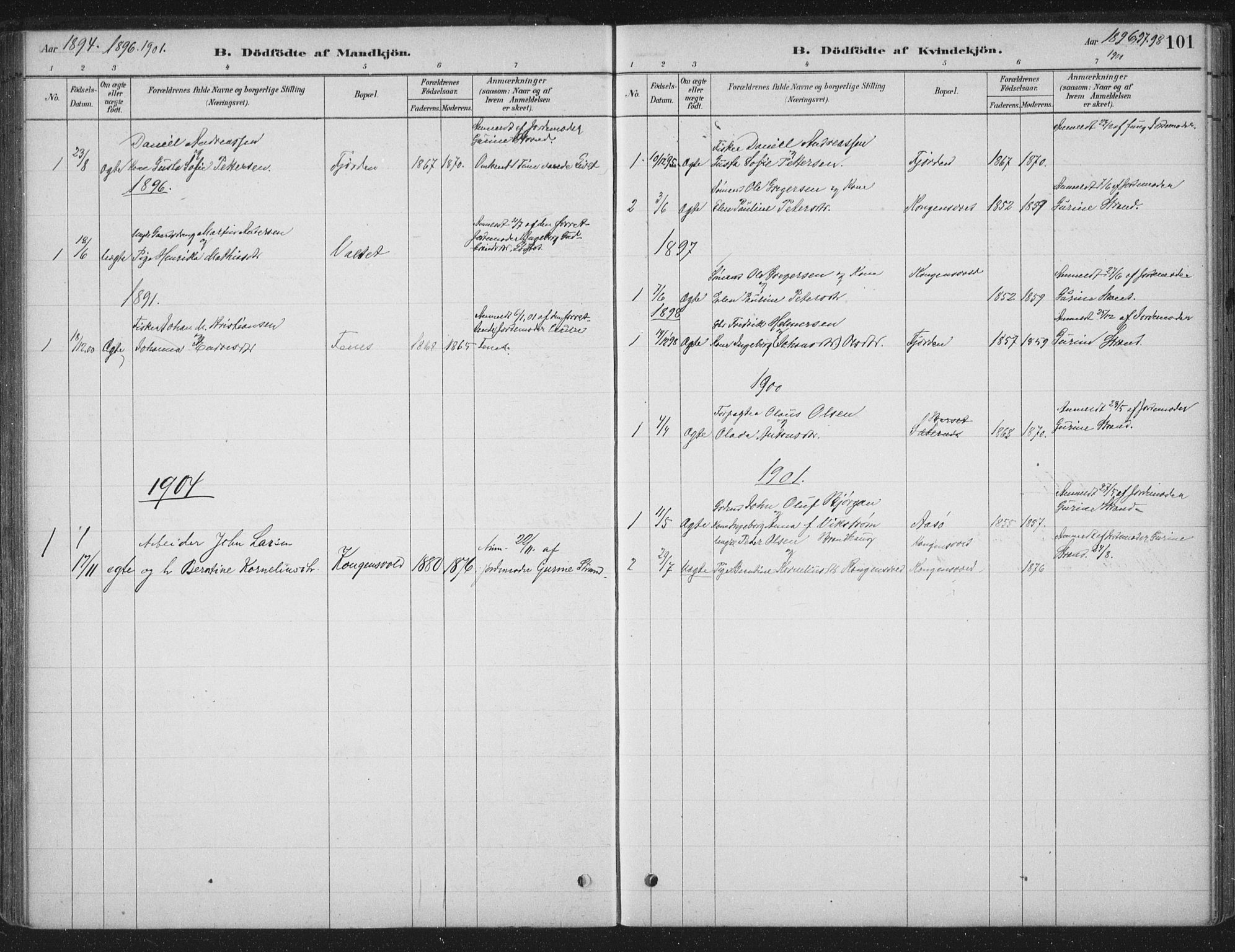 Ministerialprotokoller, klokkerbøker og fødselsregistre - Sør-Trøndelag, SAT/A-1456/662/L0755: Ministerialbok nr. 662A01, 1879-1905, s. 101