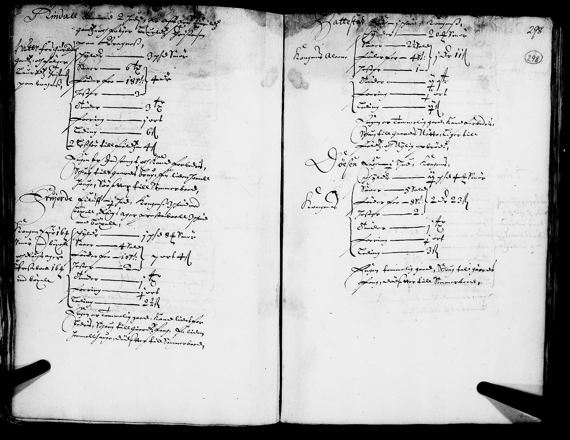 Rentekammeret inntil 1814, Realistisk ordnet avdeling, RA/EA-4070/N/Nb/Nba/L0015: Gudbrandsdalen fogderi, 2. del, 1668, s. 297b-298a