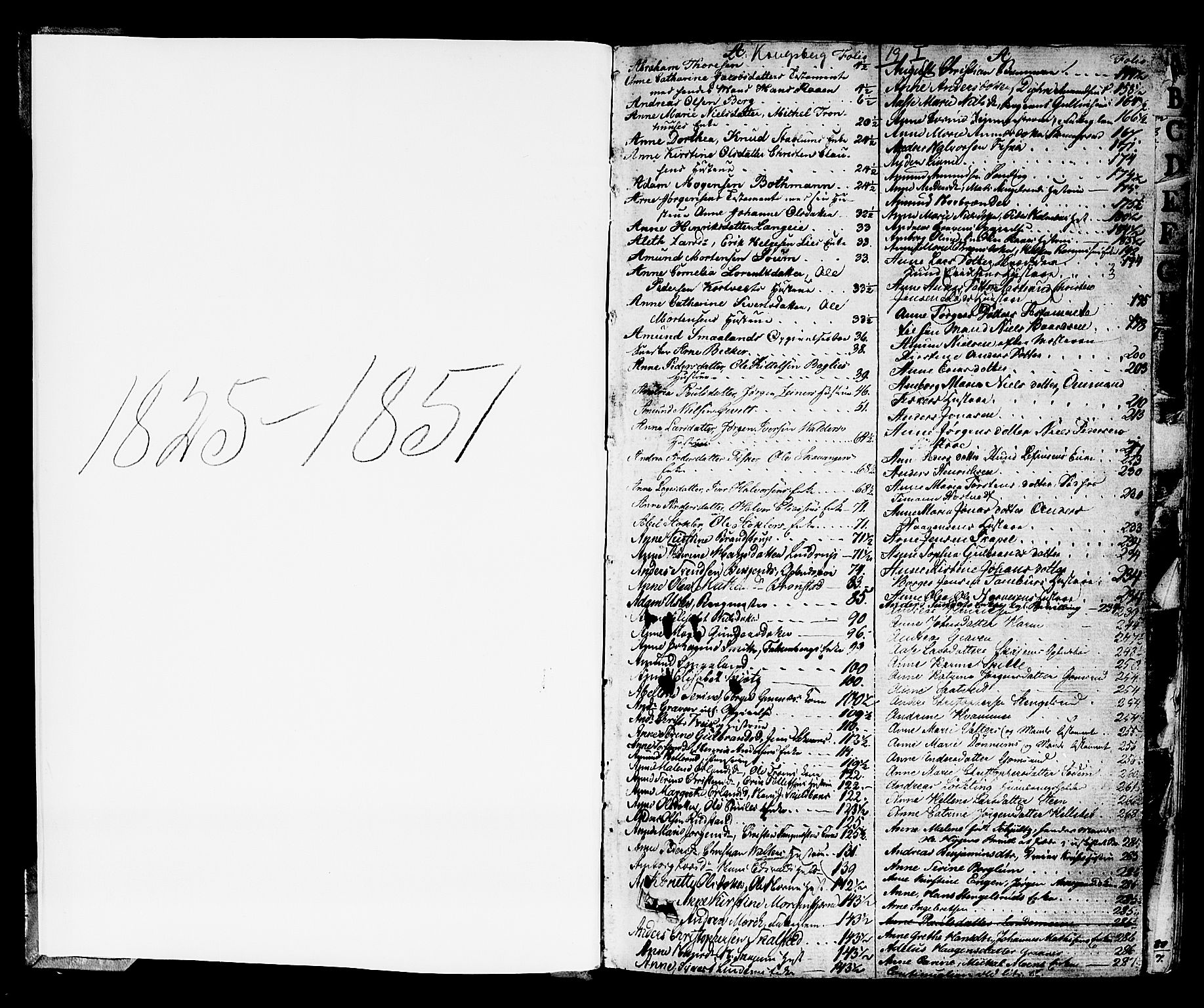 Kongsberg byfogd, SAKO/A-84/H/Hd/L0003A: Skifteutlodningsprotokoll, 1825-1840