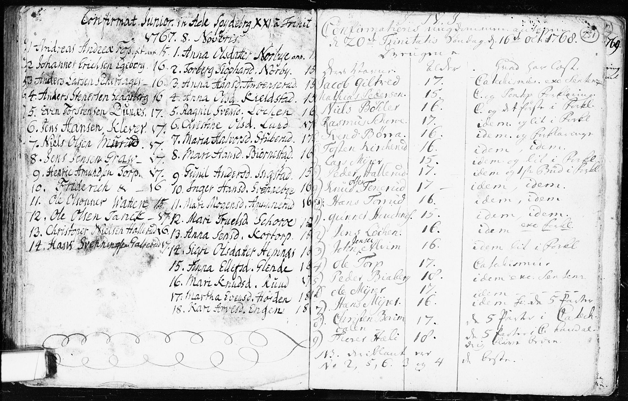 Spydeberg prestekontor Kirkebøker, AV/SAO-A-10924/F/Fa/L0002: Ministerialbok nr. I 2, 1739-1780, s. 251