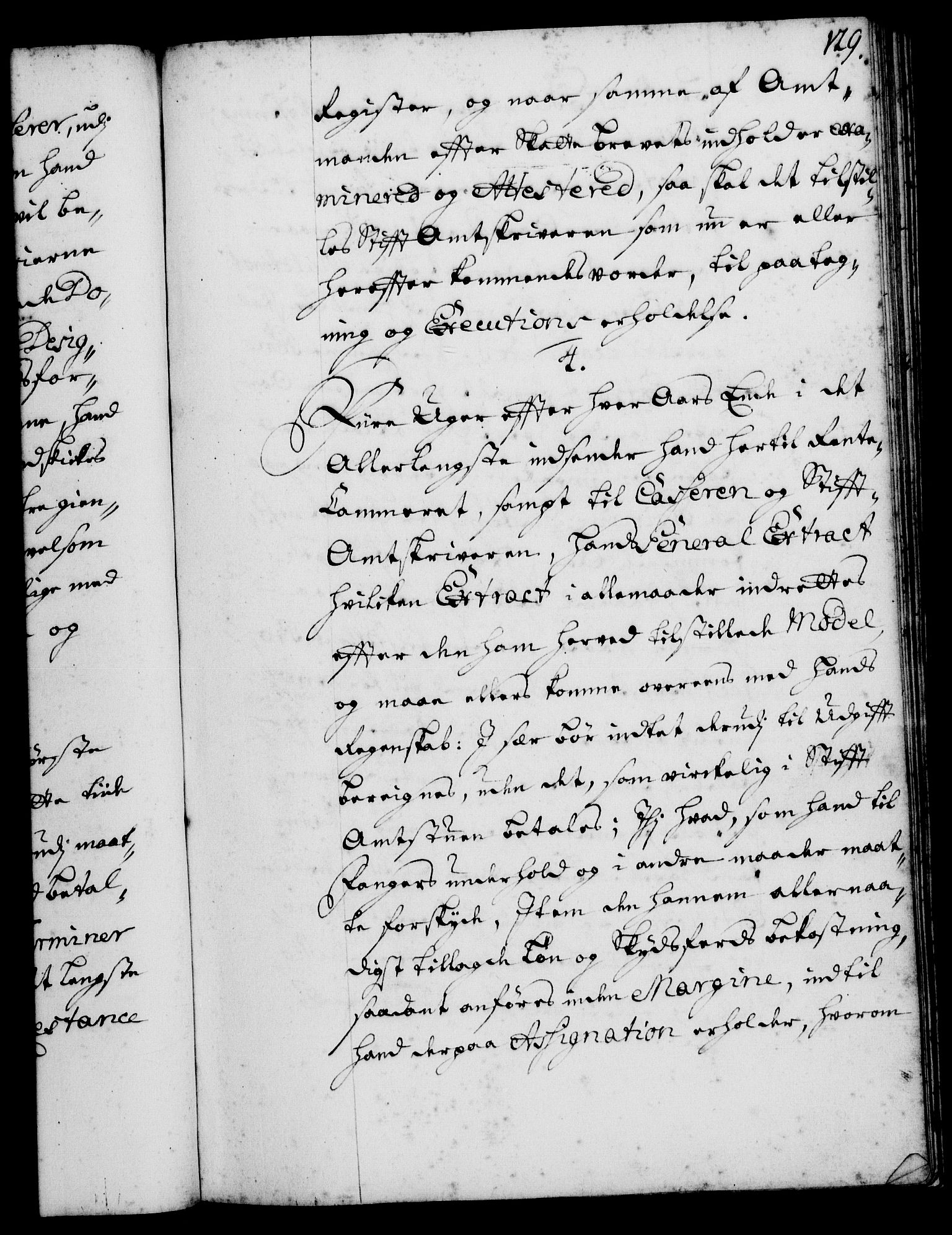 Rentekammeret, Kammerkanselliet, RA/EA-3111/G/Gg/Ggi/L0001: Norsk instruksjonsprotokoll med register (merket RK 53.34), 1720-1729, s. 129