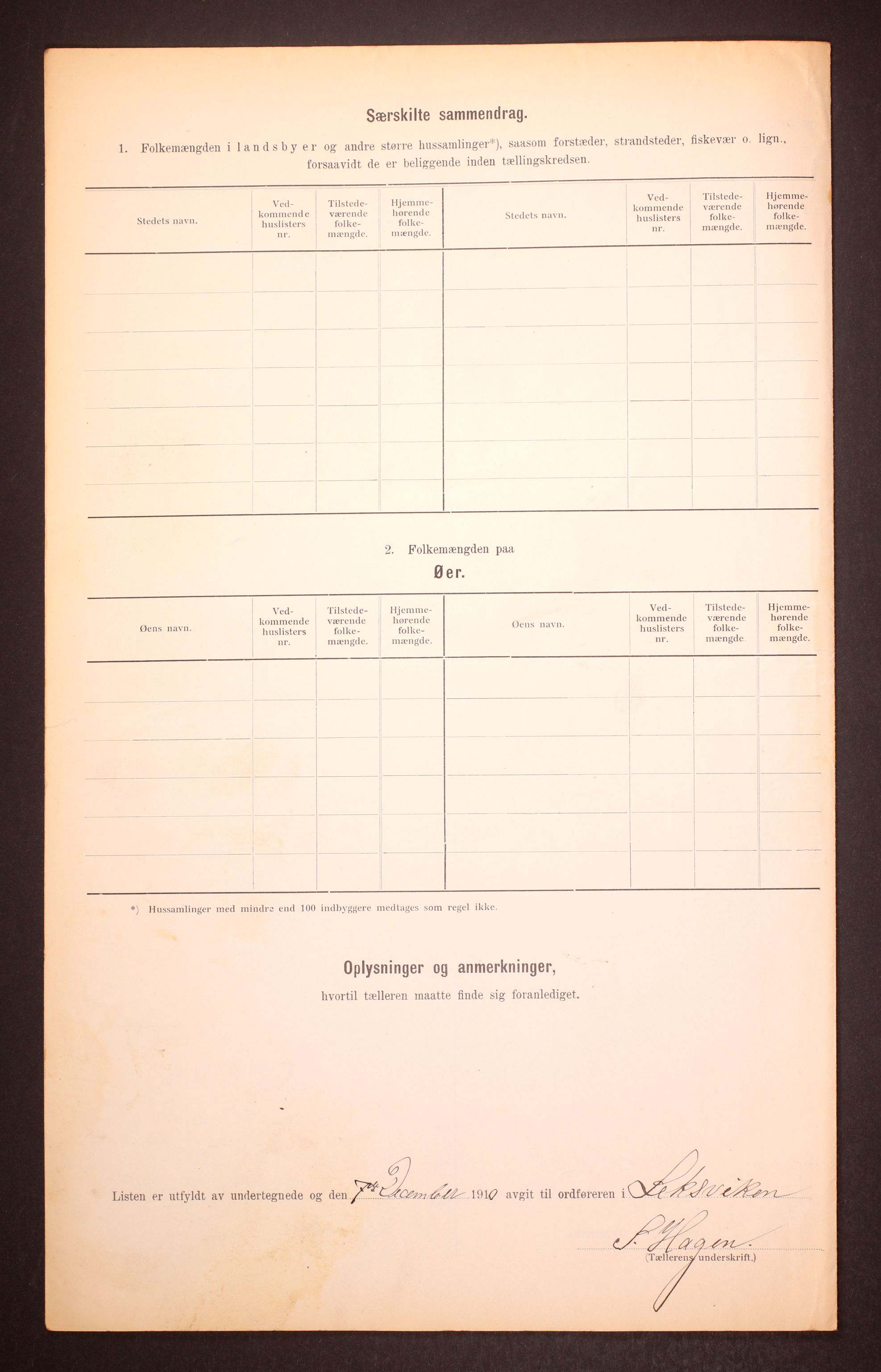 RA, Folketelling 1910 for 1718 Leksvik herred, 1910, s. 17