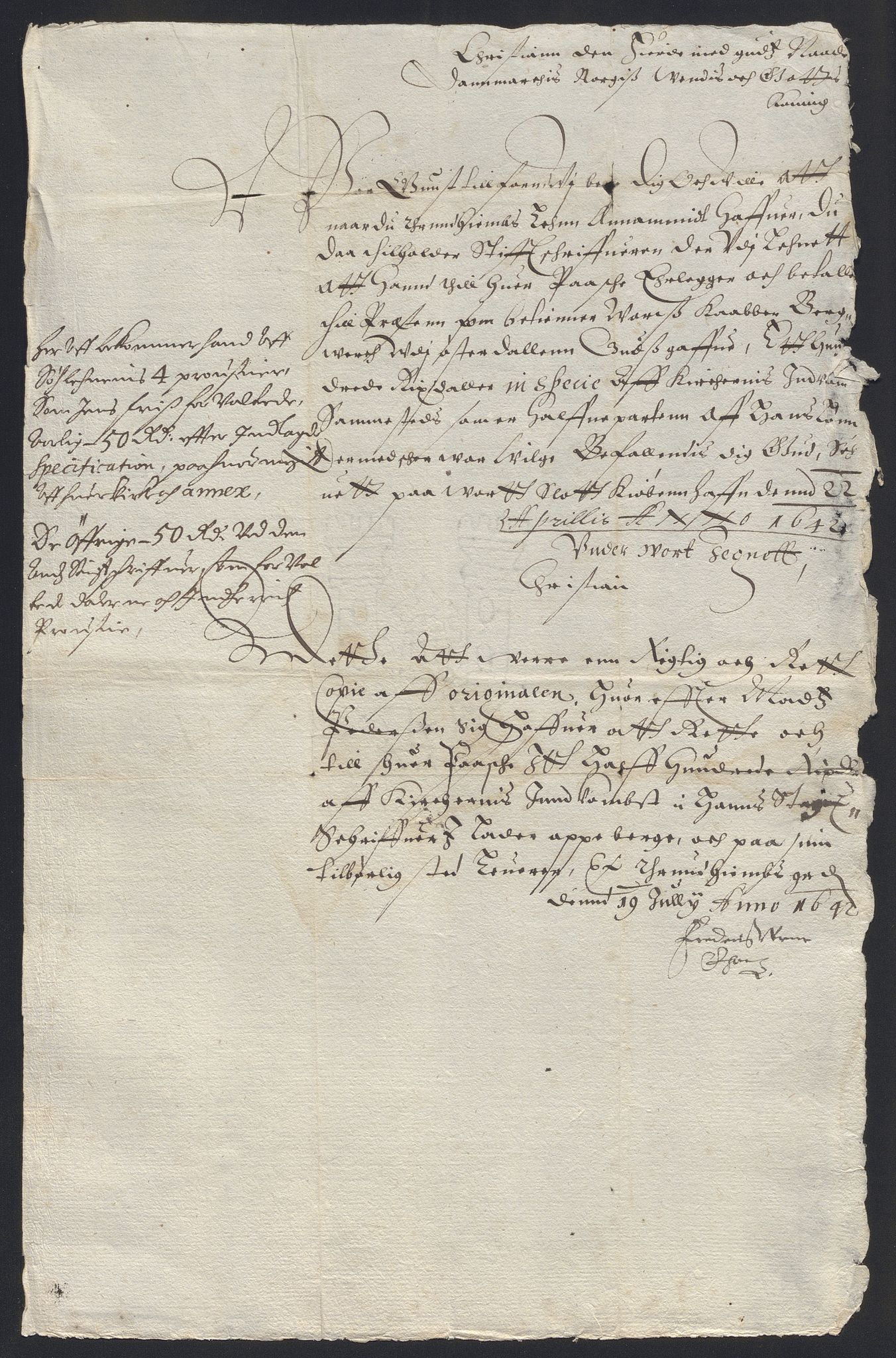 Rentekammeret inntil 1814, Reviderte regnskaper, Kirkeregnskap, AV/RA-EA-4067/Rf/L0113: Kirkeregnskap, 1641-1656, s. 132