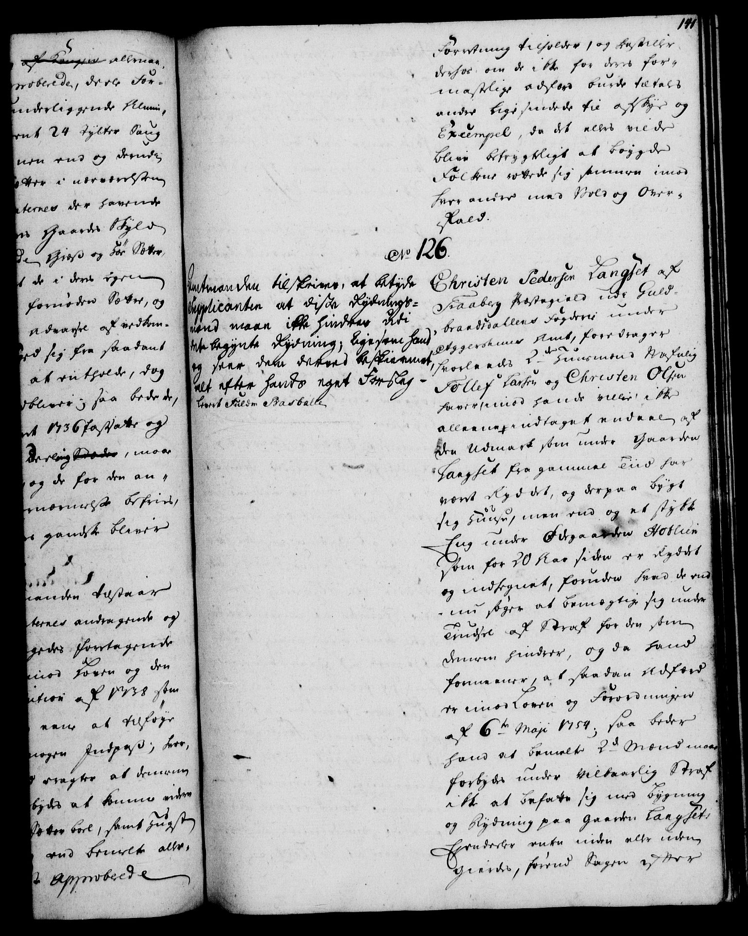 Rentekammeret, Kammerkanselliet, RA/EA-3111/G/Gh/Gha/L0033: Norsk ekstraktmemorialprotokoll (merket RK 53.78), 1755-1756, s. 141