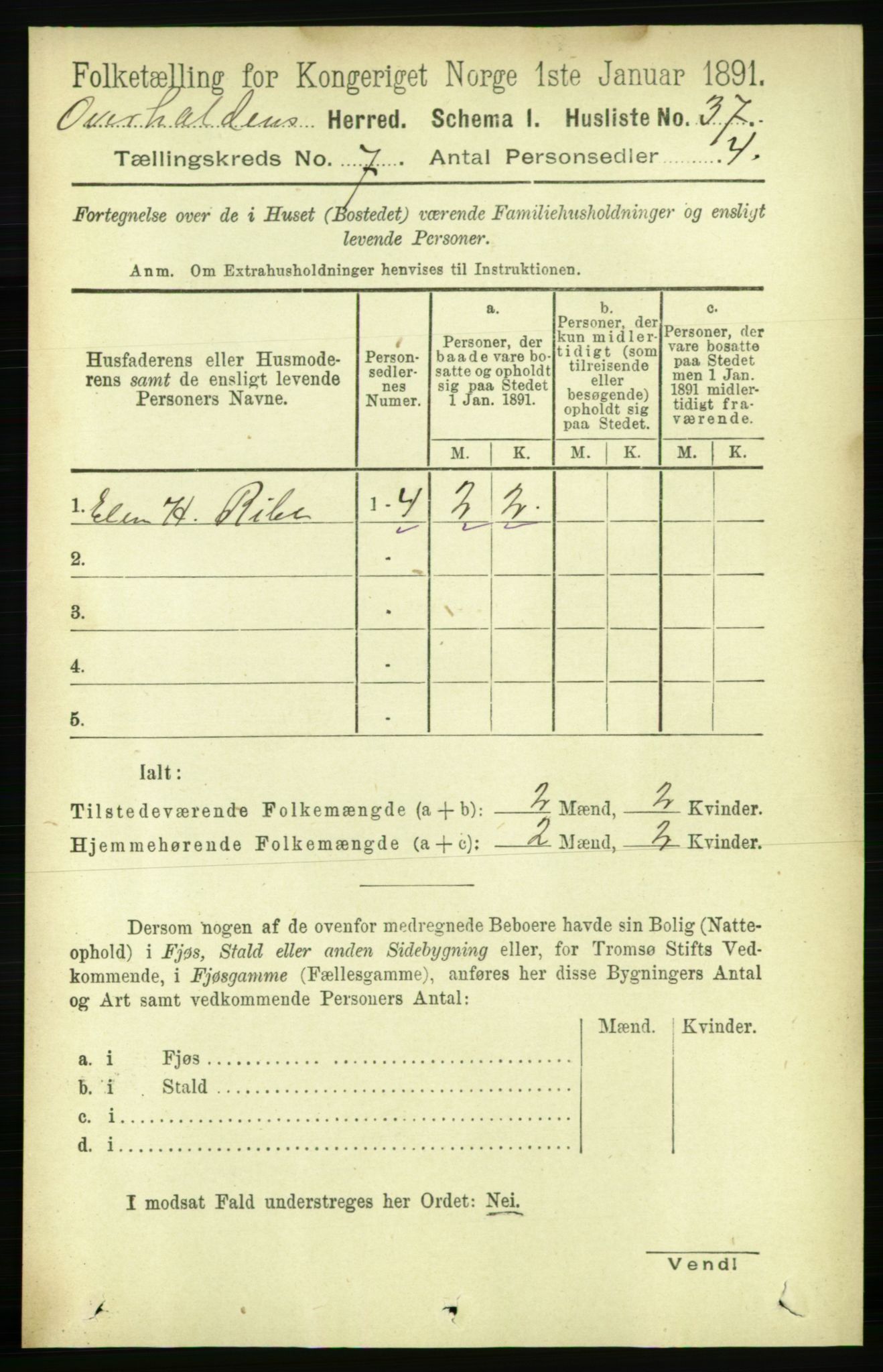 RA, Folketelling 1891 for 1744 Overhalla herred, 1891, s. 2625