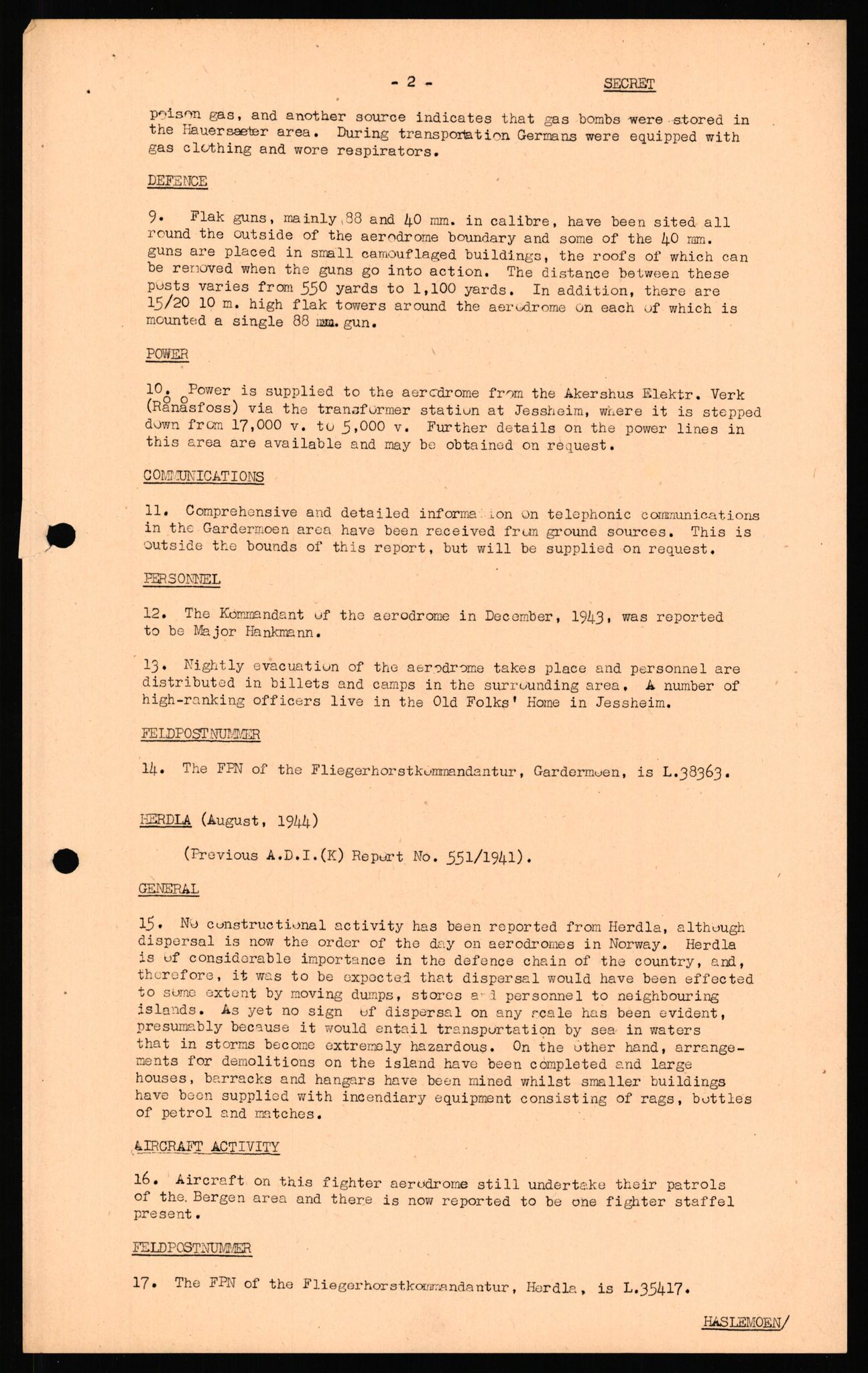 Forsvaret, Forsvarets overkommando II, AV/RA-RAFA-3915/D/Dd/L0008: Minefields. Prohibited Areas. Airfields, 1944, s. 4