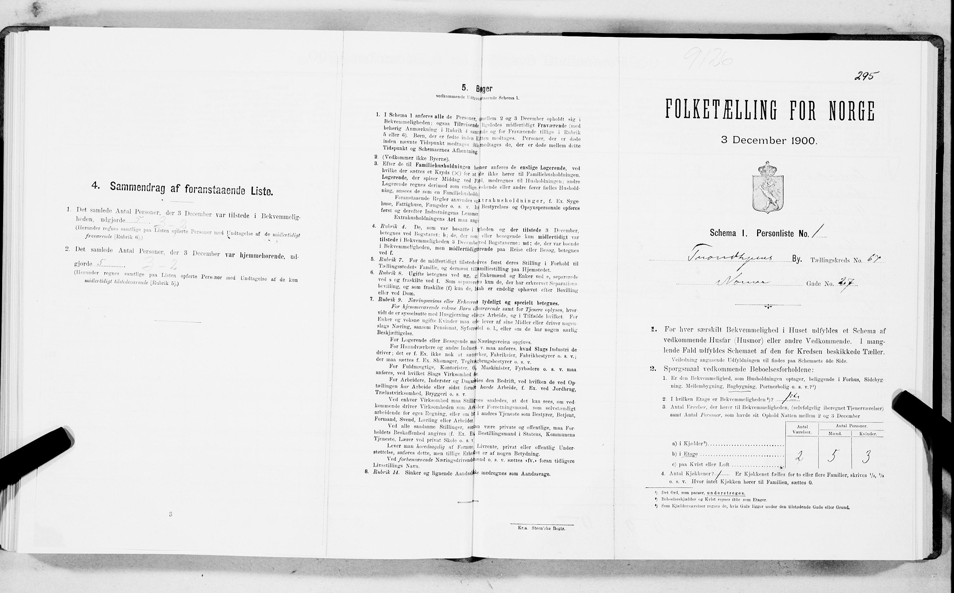SAT, Folketelling 1900 for 1601 Trondheim kjøpstad, 1900, s. 12069